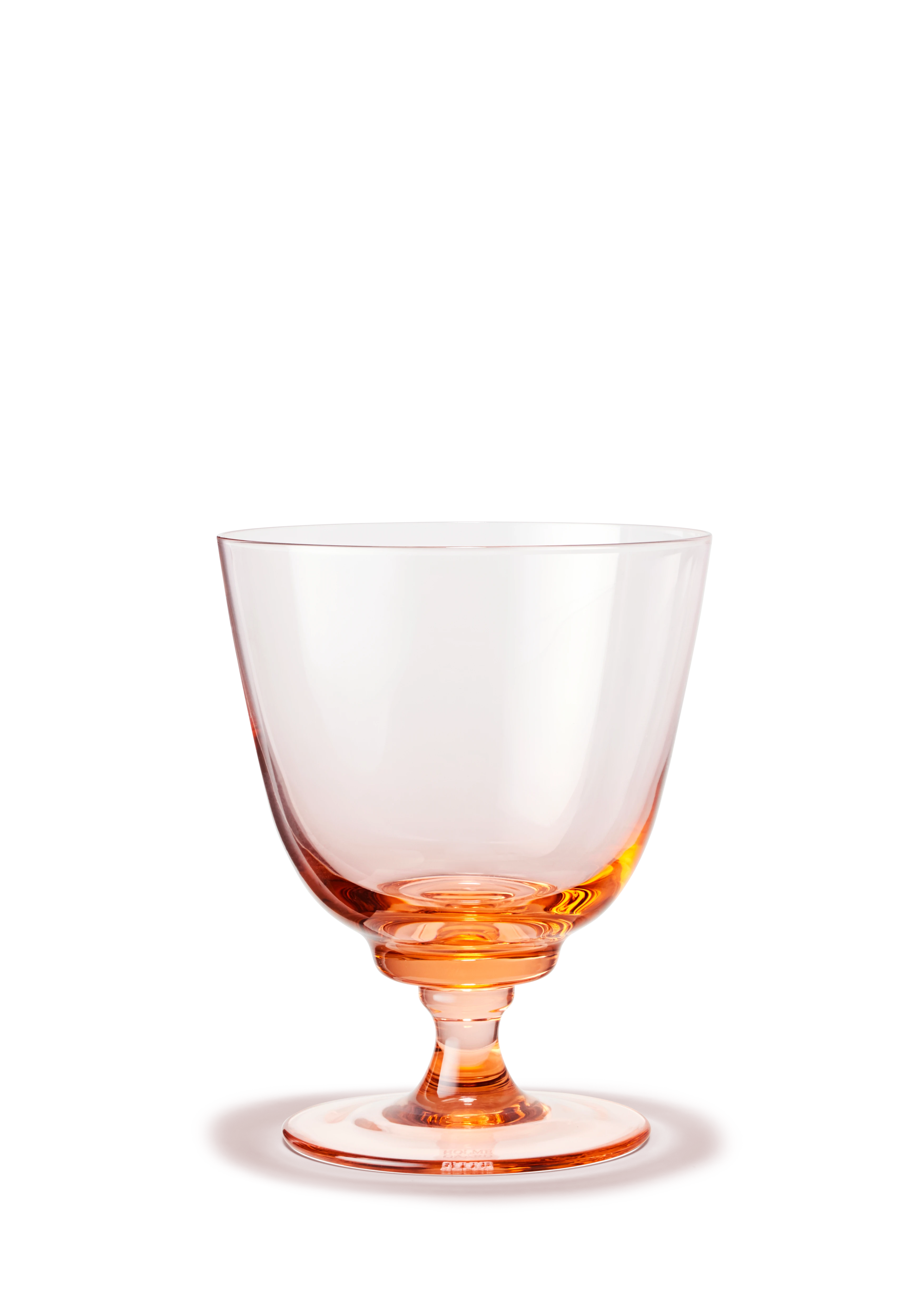 Glass med stett 35 cl fra Holmegaard i fargen Champagne, laget av Glass