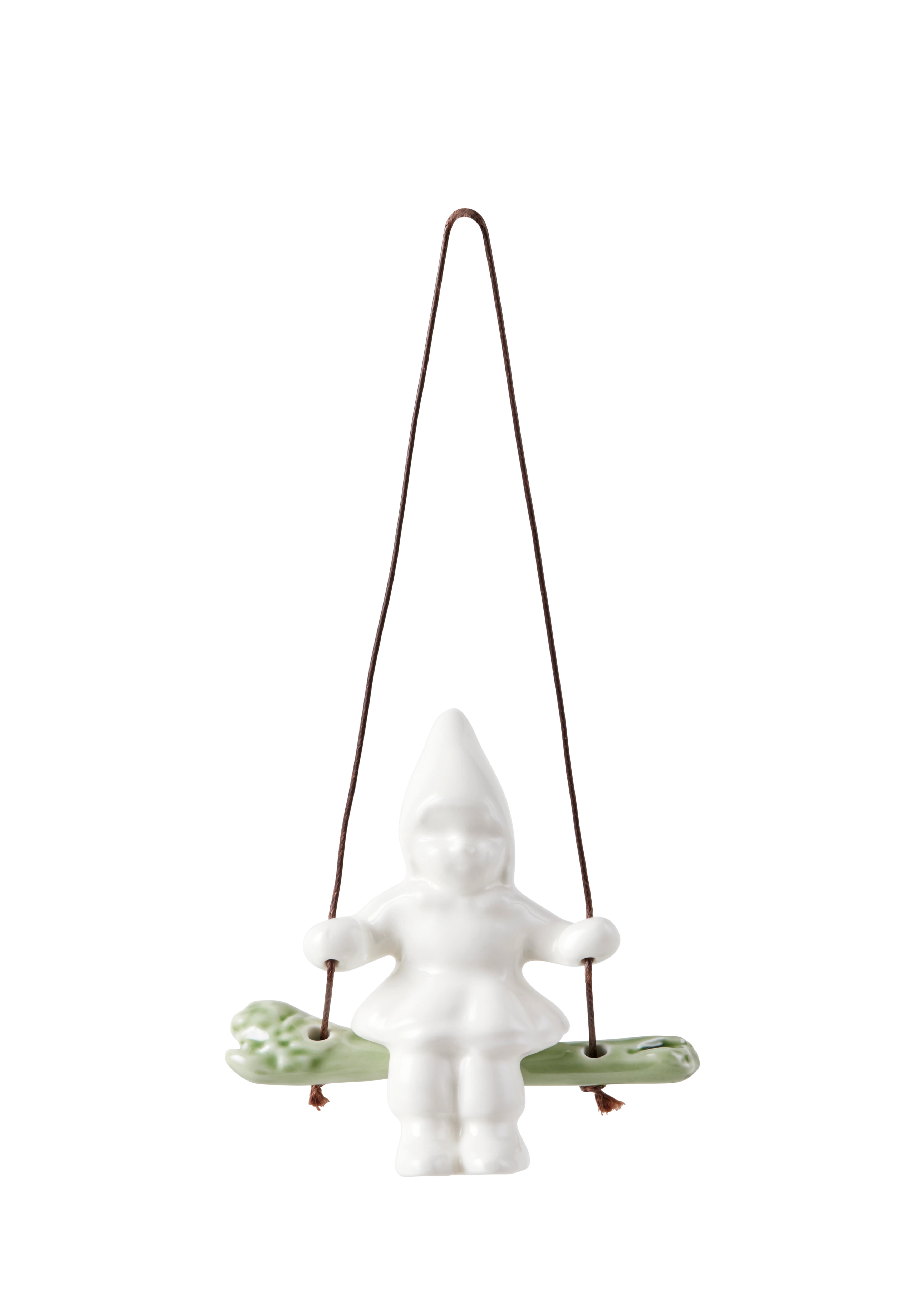 Swinging girl Ornament H8 from Kähler  in White color, made of Ceramics