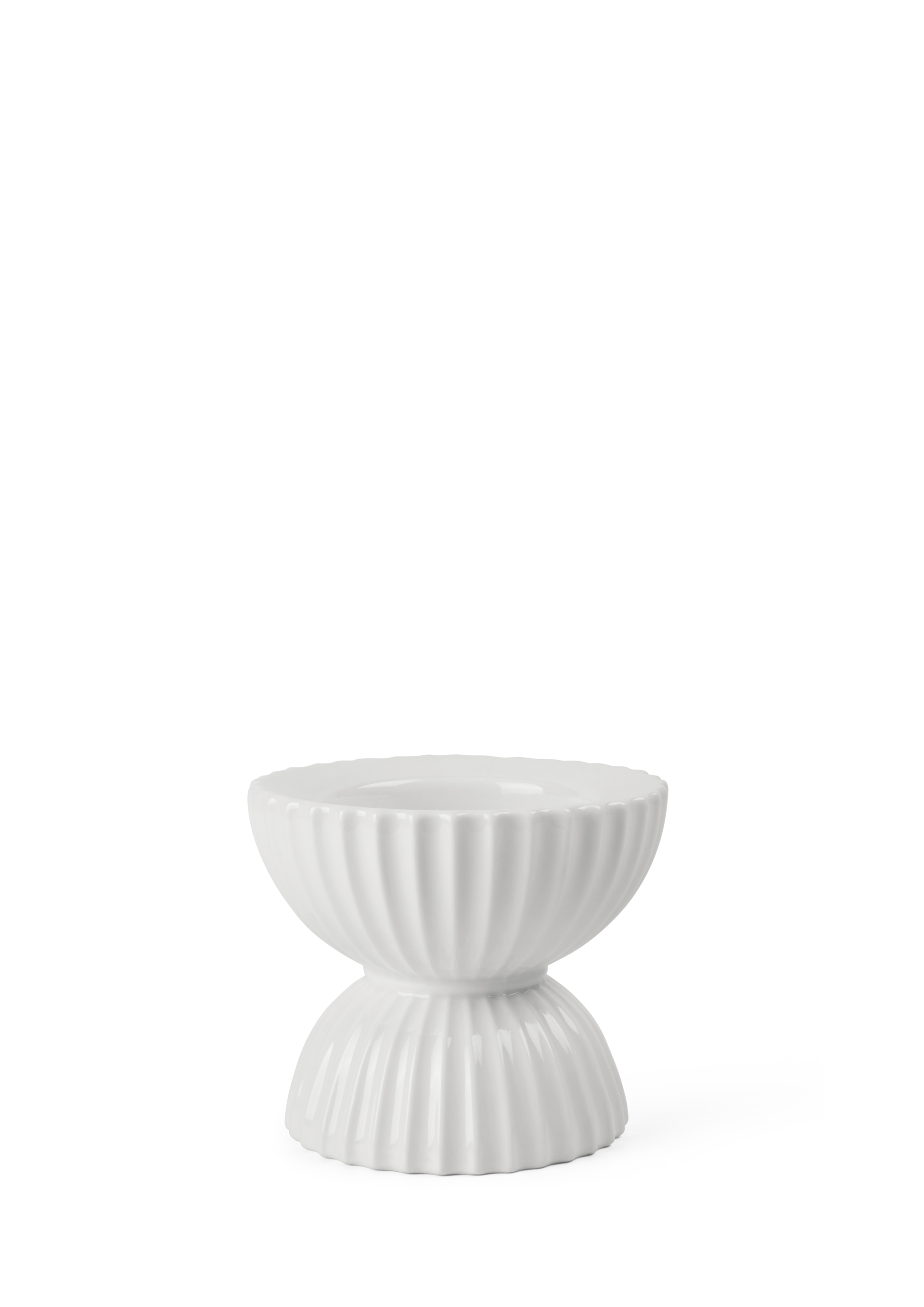 Elegantes Kerzenstander Weiss Porzellan Ebenbild