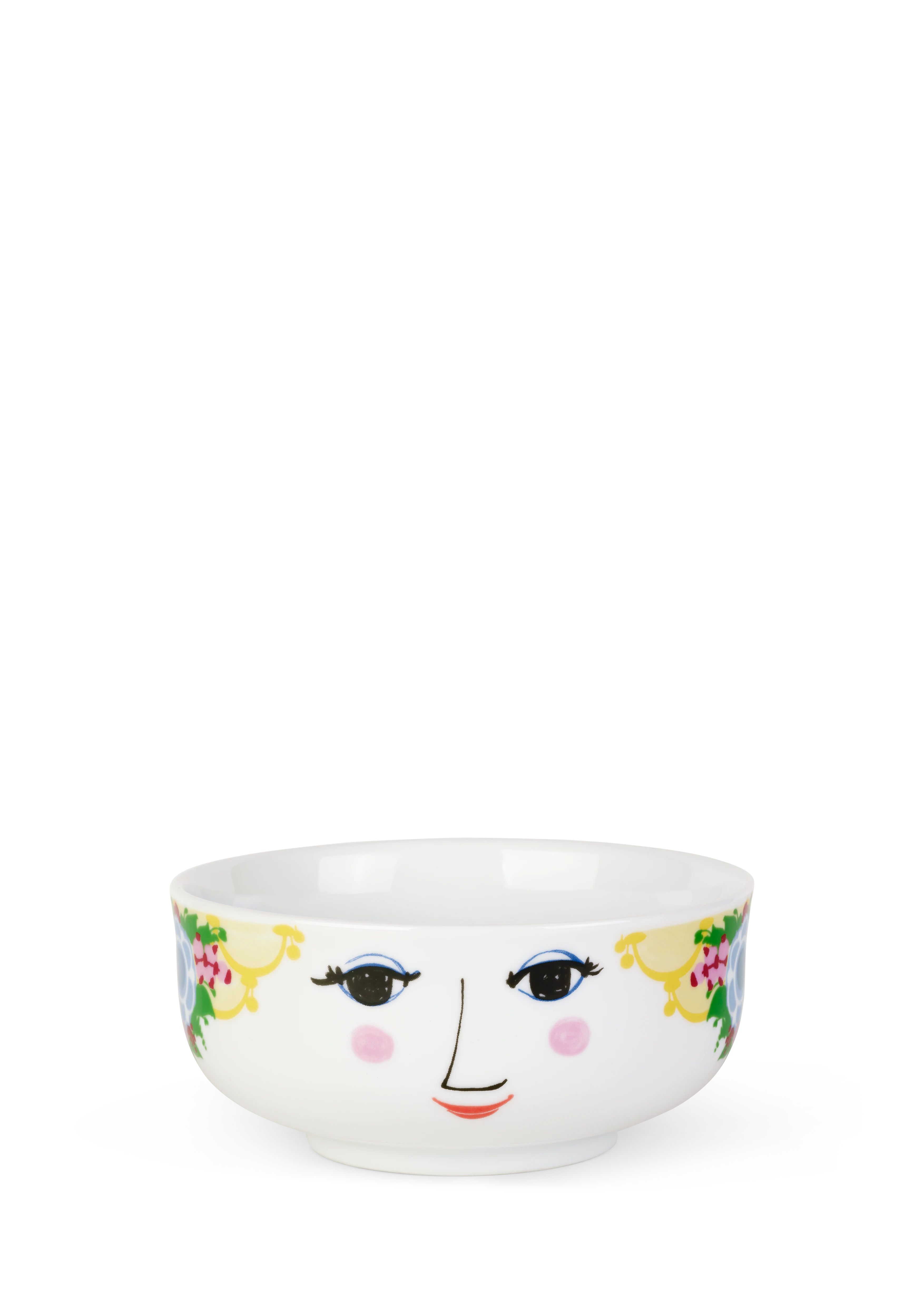 Schale Ø14.5 cm von Bjørn Wiinblad in der Farbe Gelb, hergestellt aus Keramik