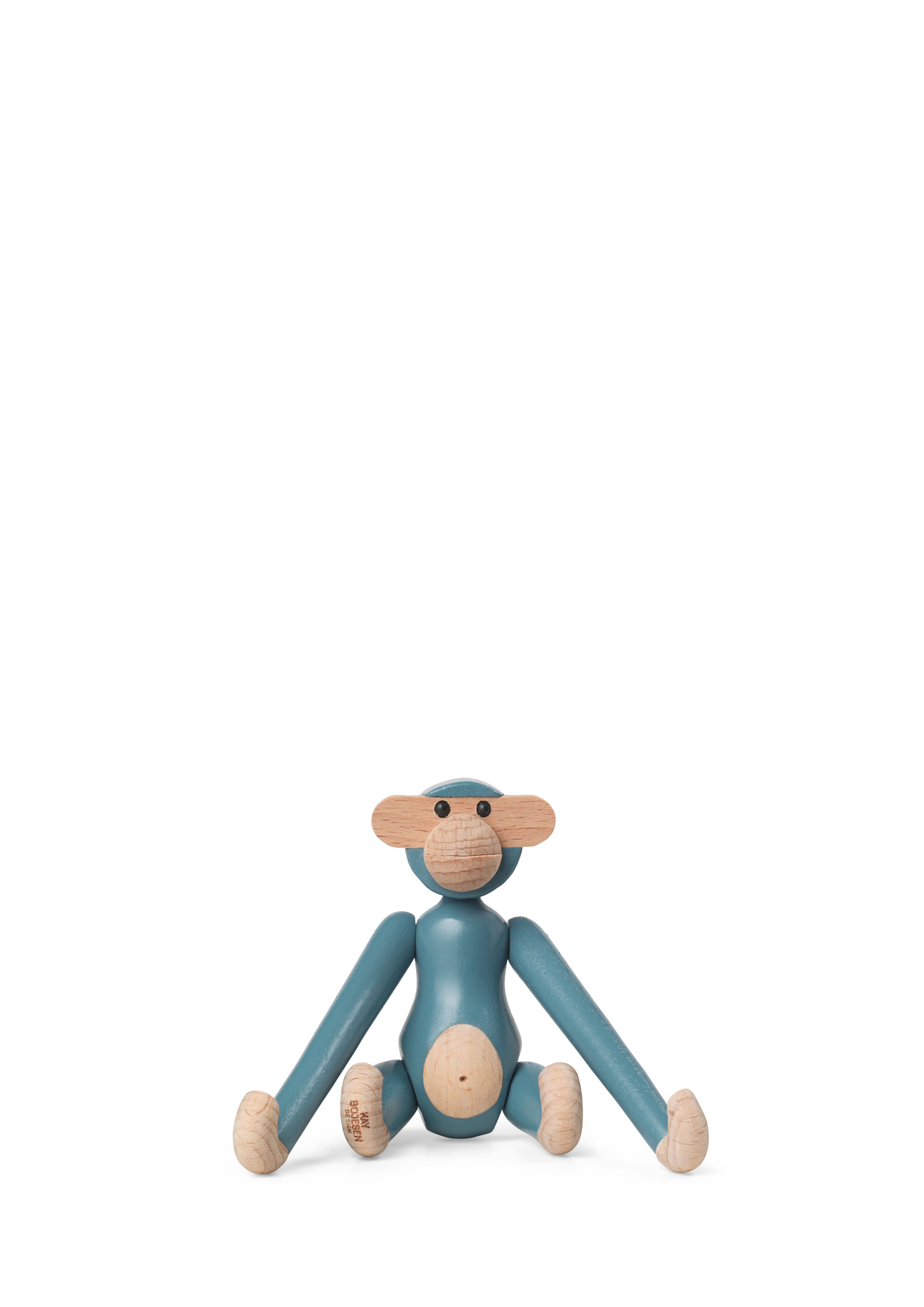 Monkey mini from Kay Bojesen in Vintage Blue color, made of Wood