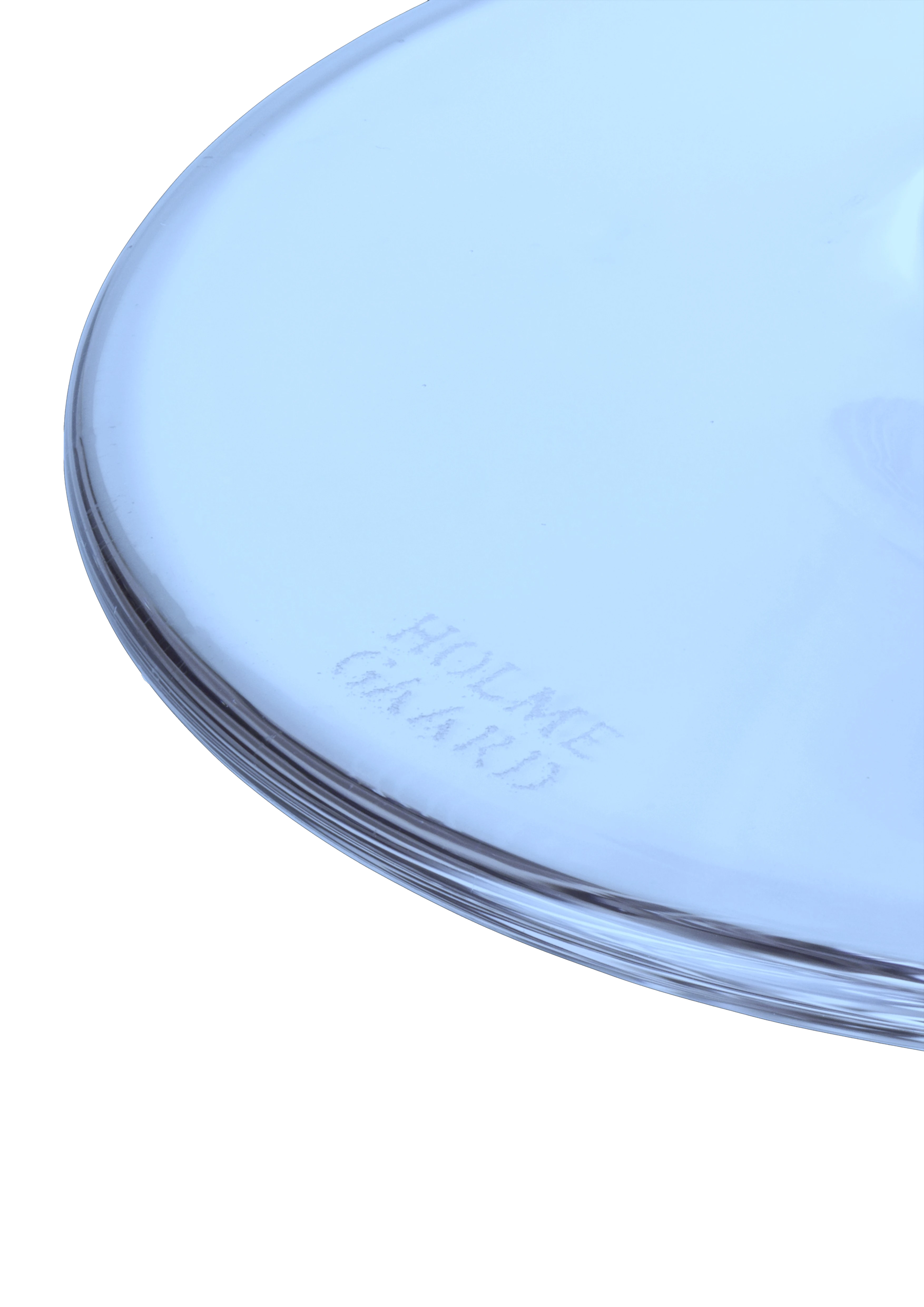 Glass on foot 35 cl from Holmegaard in Dark blue color, made of Glass