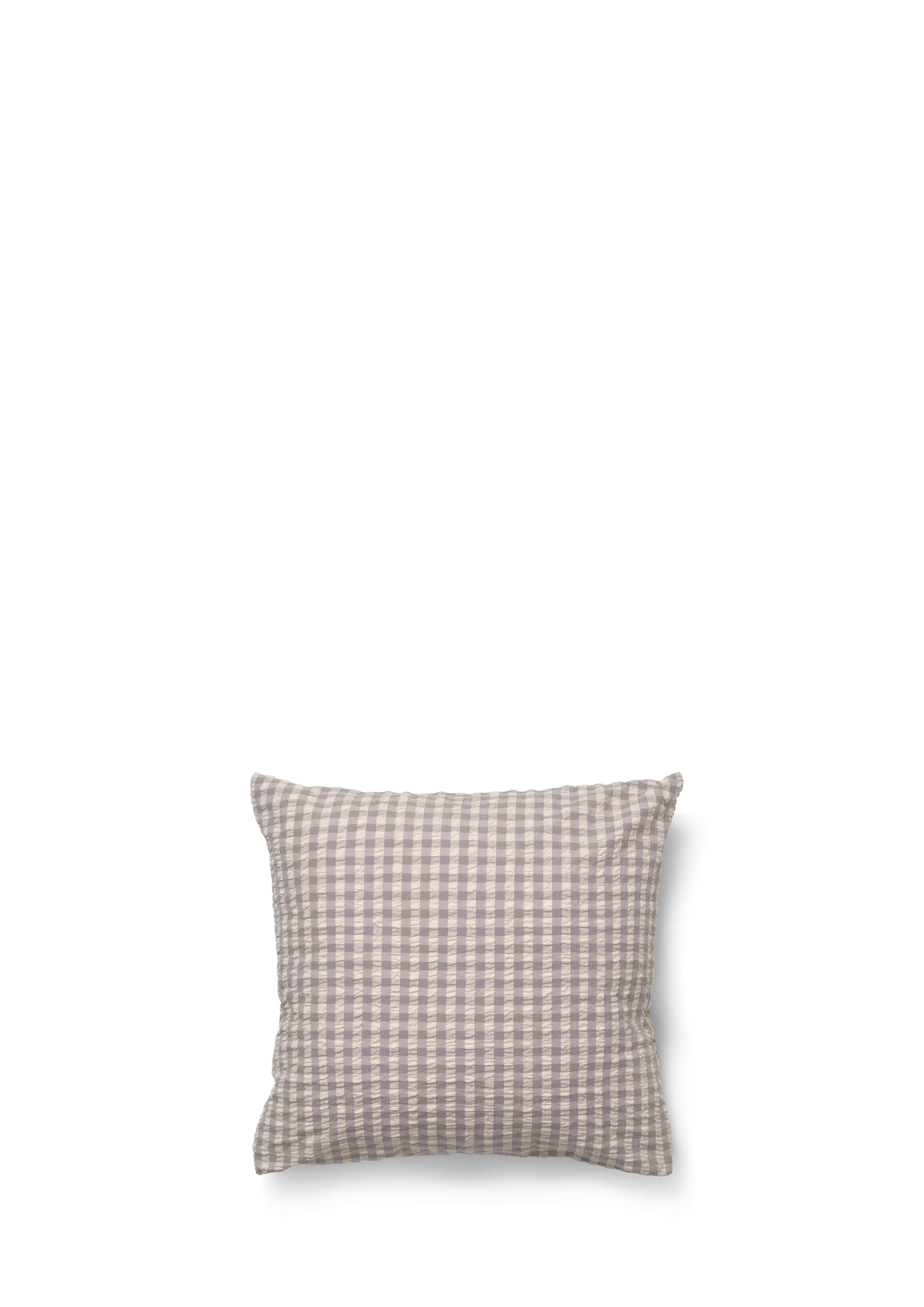 Kissenbezug 63x60 cm von JUNA in der Farbe Grau/Birke, hergestellt aus Baumwolle