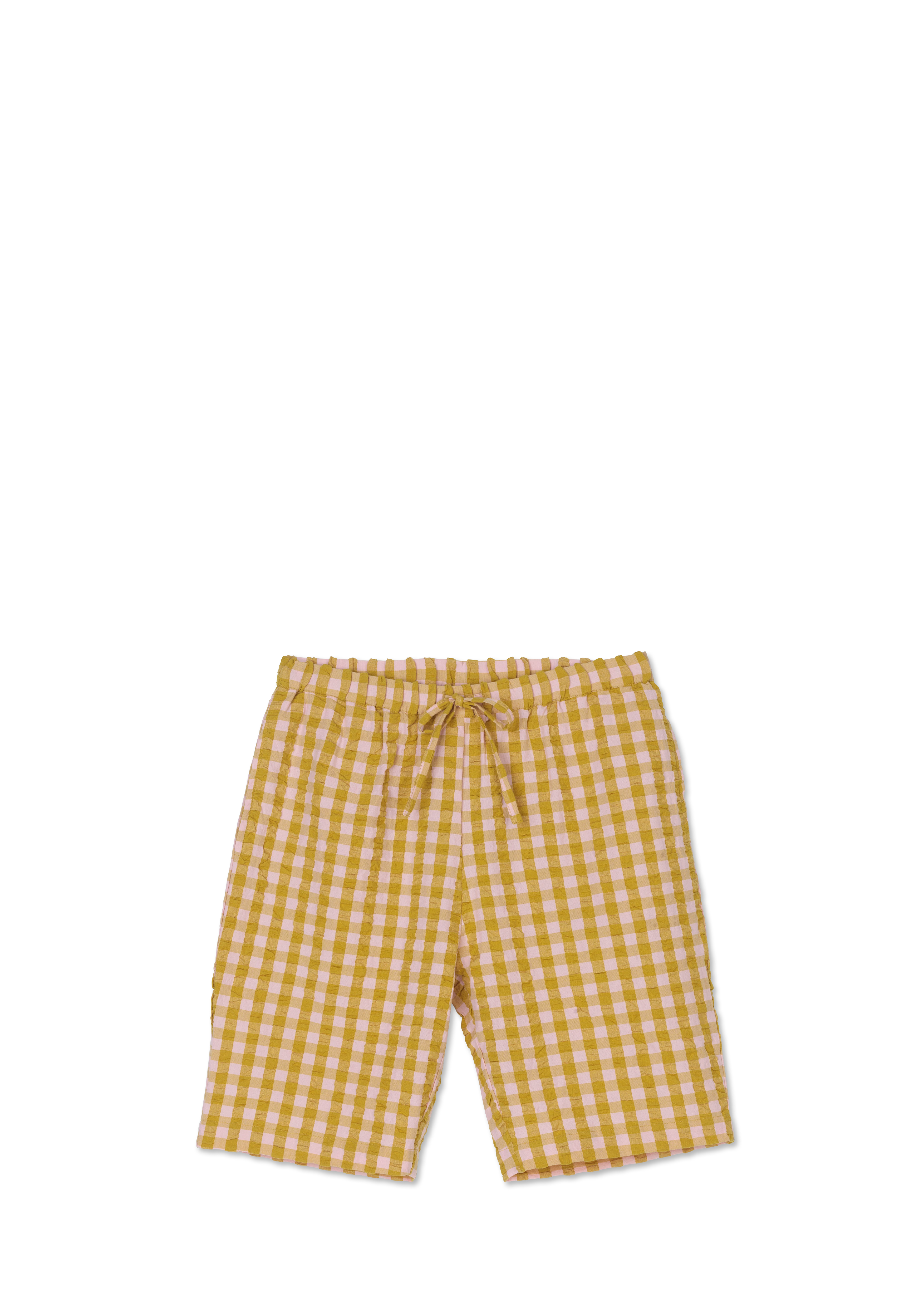 Ava shorts XS från JUNA i färgen Pink/Ockra, tillverkad av Bomull