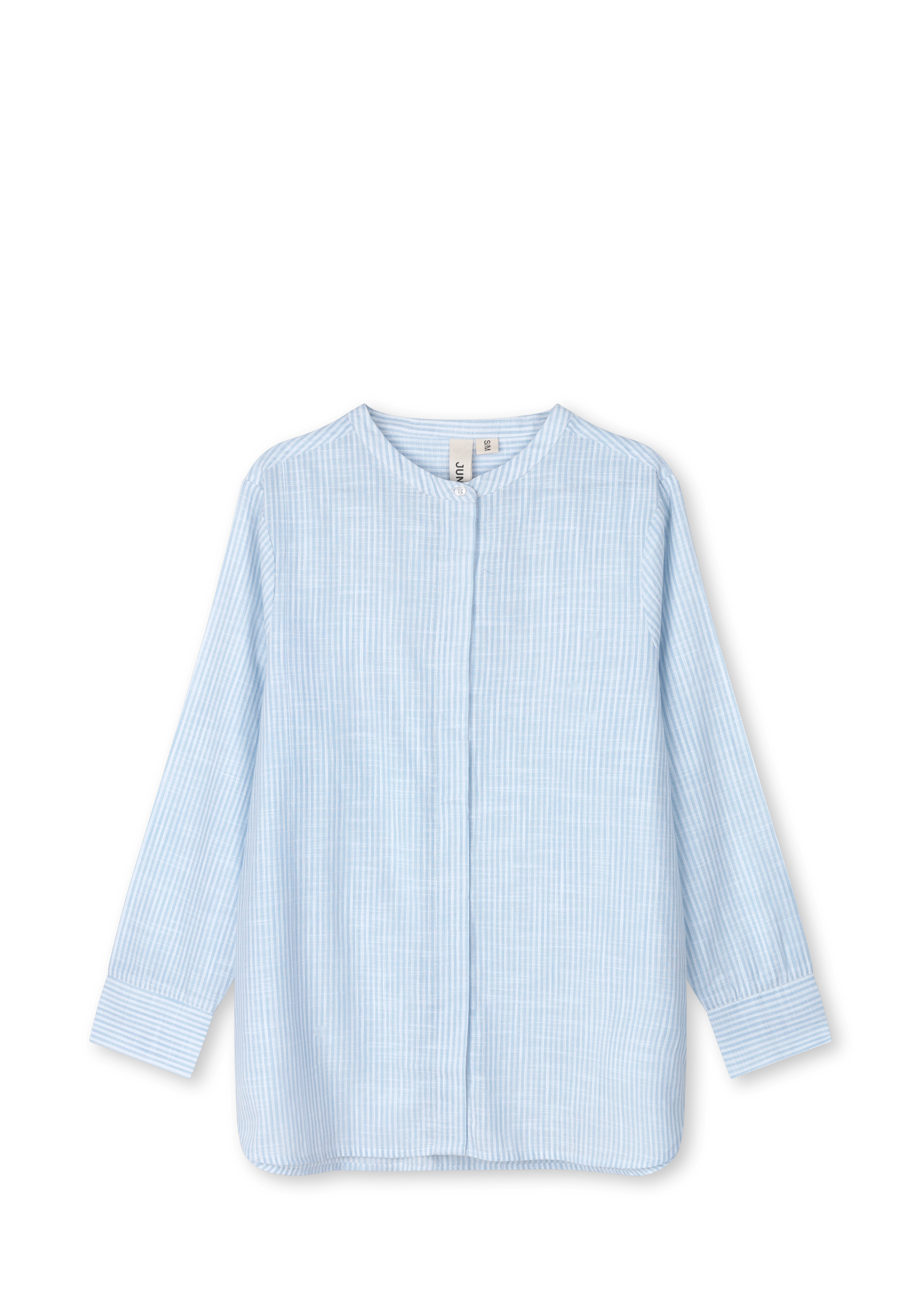Ida shirt XS from JUNA in Light blue/White color, made of Cotton
