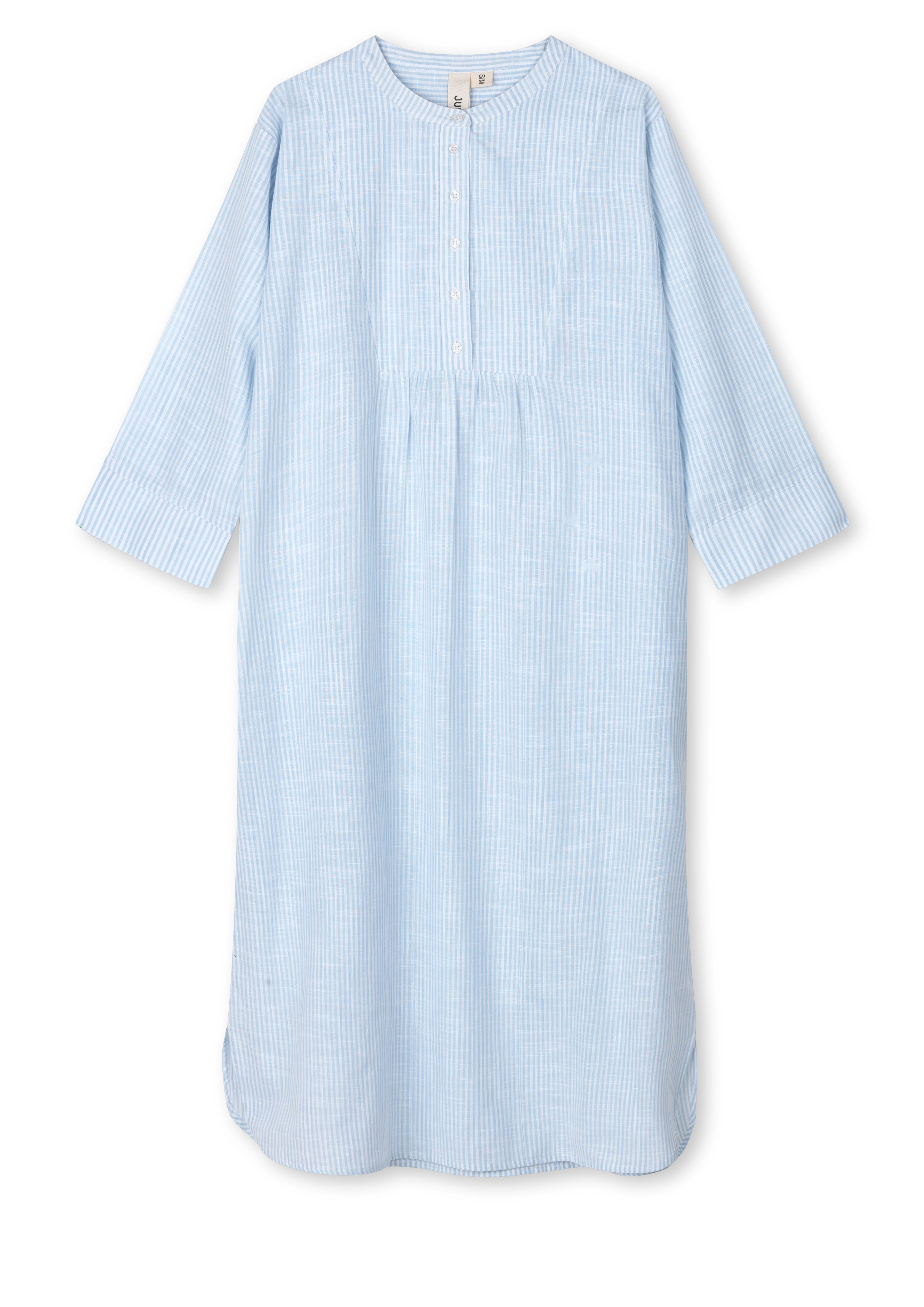 Sonja dress S/M från JUNA i färgen Ljusblå/Vit, tillverkad av Bomull