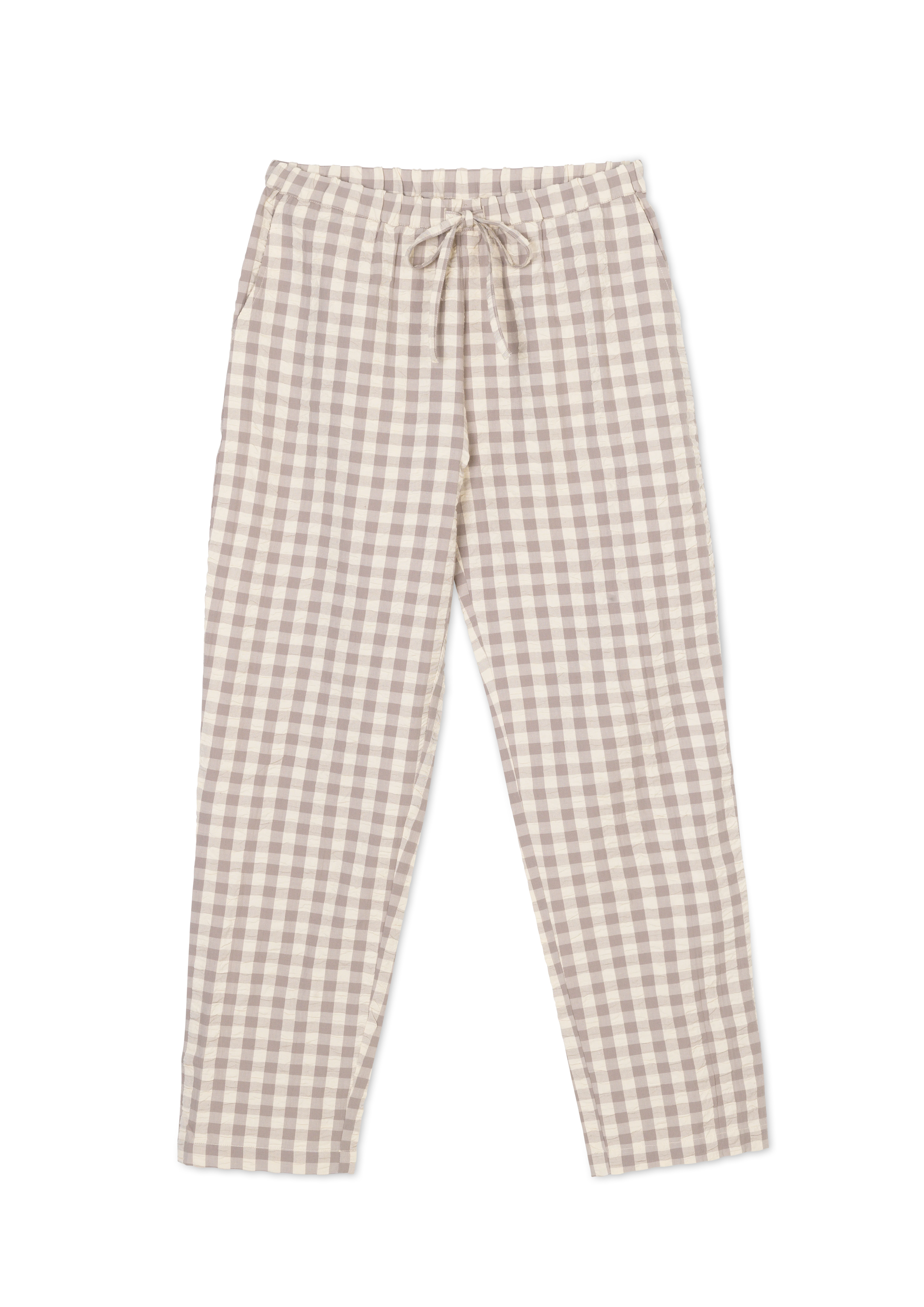 Barbara Pants M/L fra JUNA i farven Grå/Birk, lavet af Bomuld