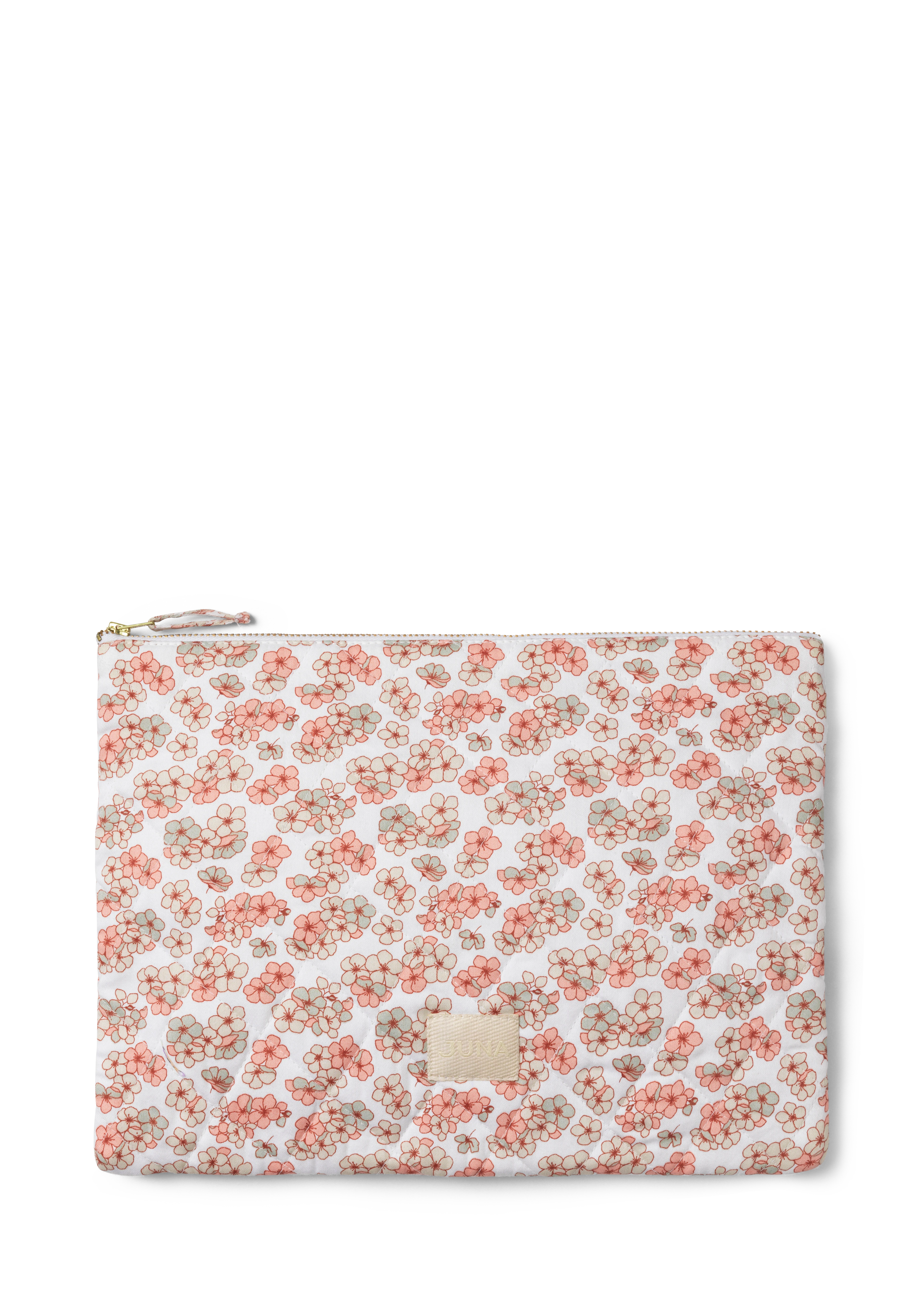 Paula multi-functional sleeve 28x22 cm from JUNA in White/Rose color, made of Cotton