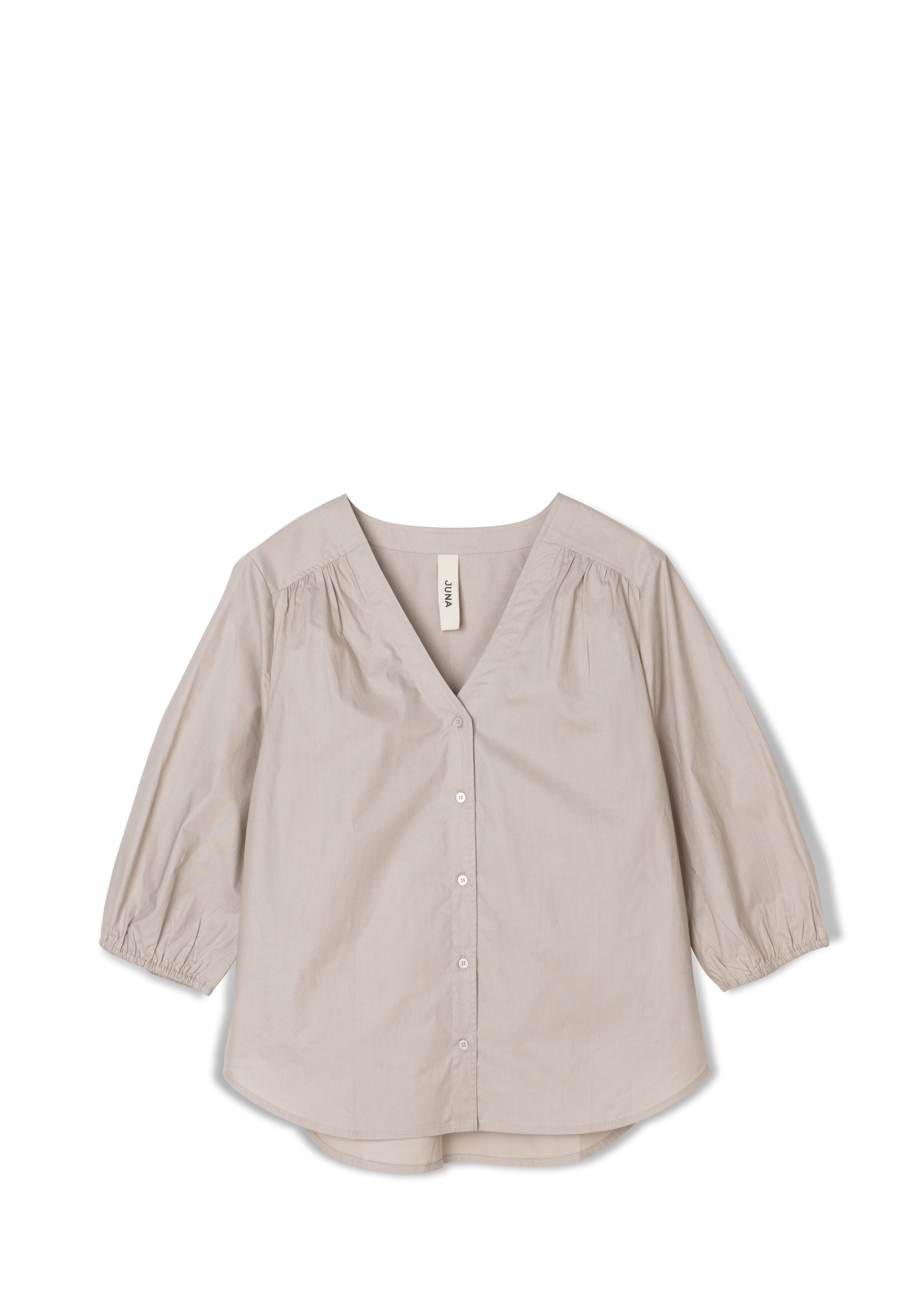 Adele shirt XS from JUNA in Grey color, made of Cotton