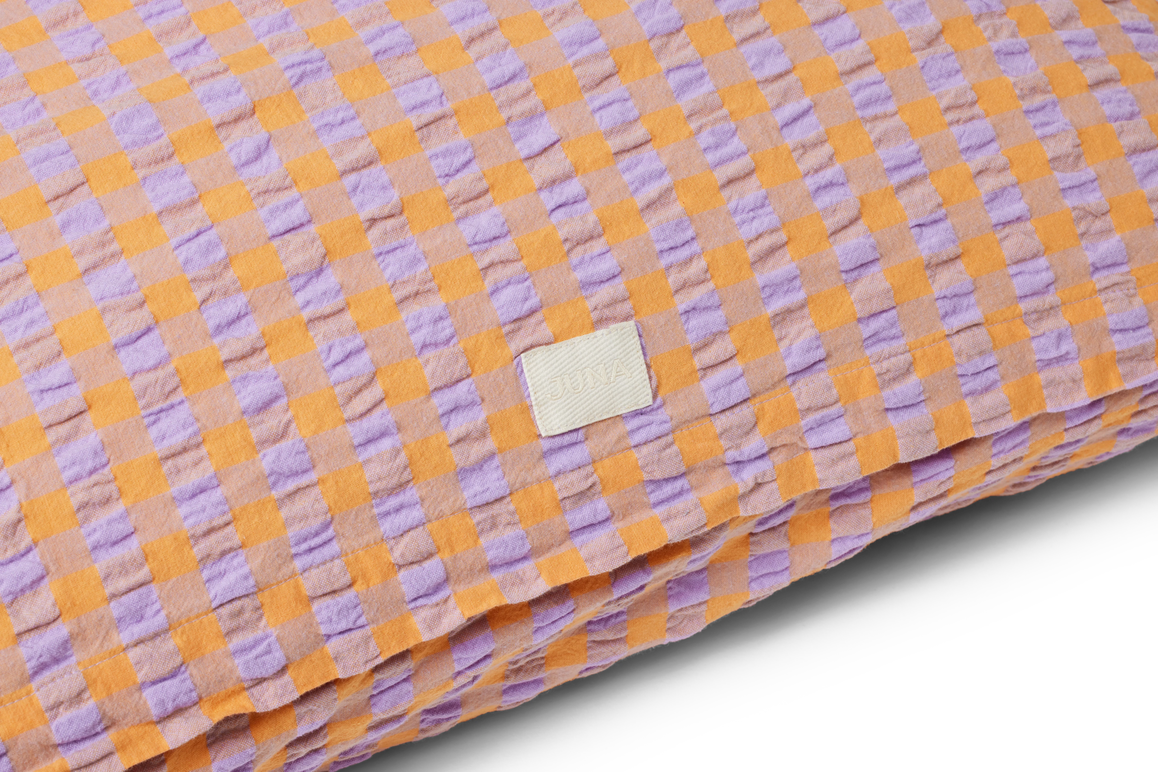Pillowcase 63x60 cm from JUNA in Lavender/Peach color, made of Cotton
