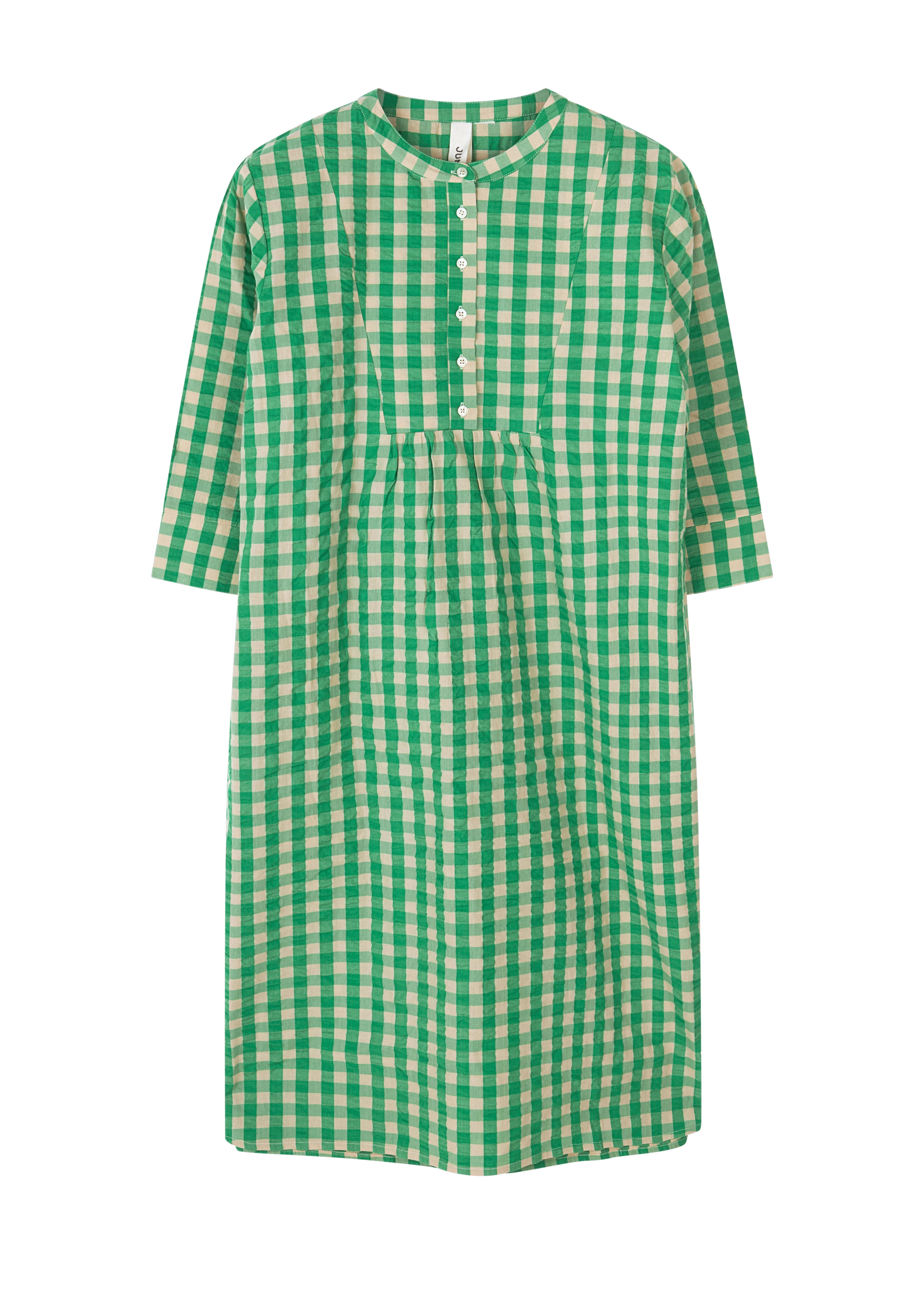 Sonja dress M/L fra JUNA i fargen Grønn/Sand, laget av Bomull