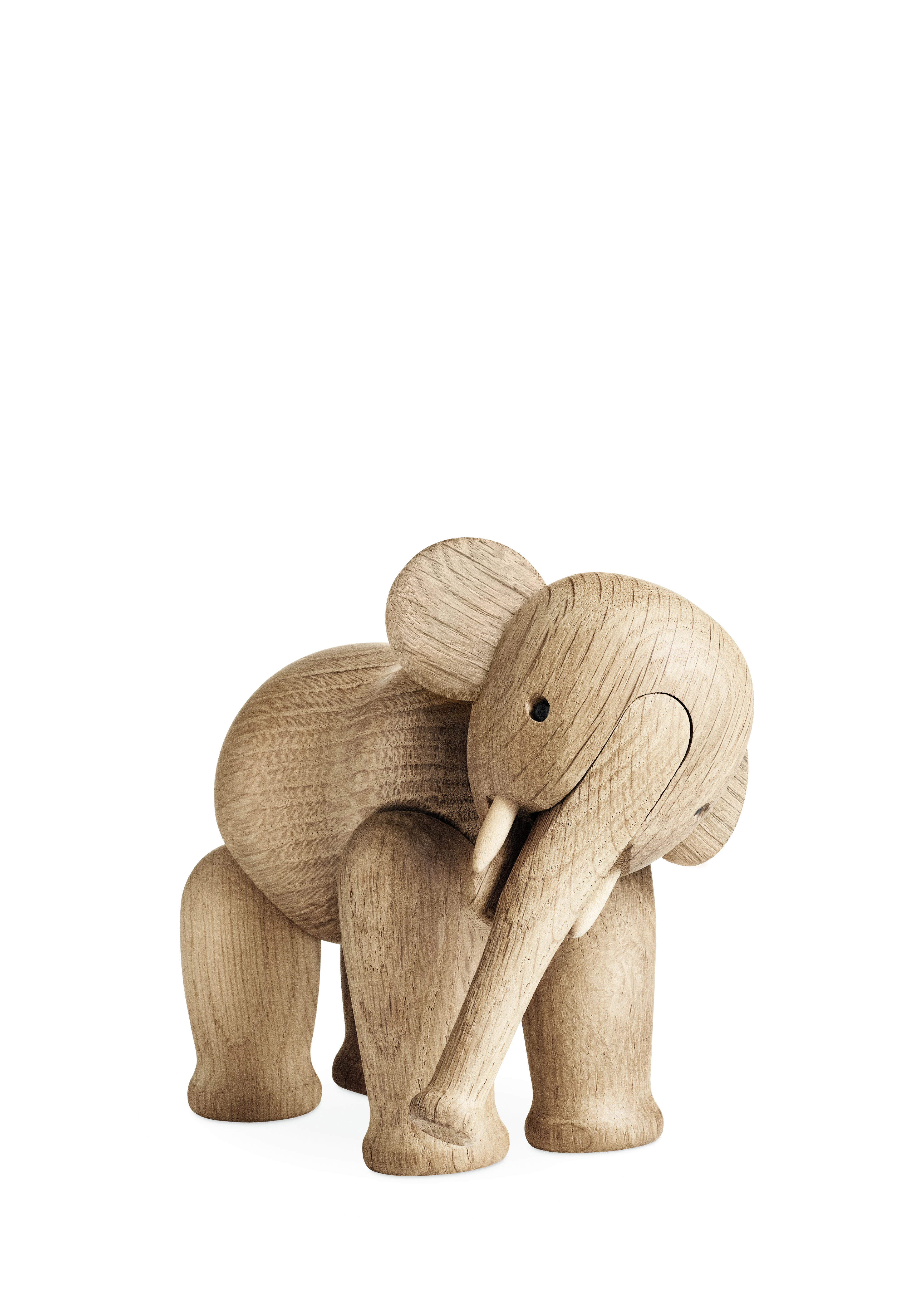 Elefant klein von Kay Bojesen in der Farbe Eiche, hergestellt aus Holz