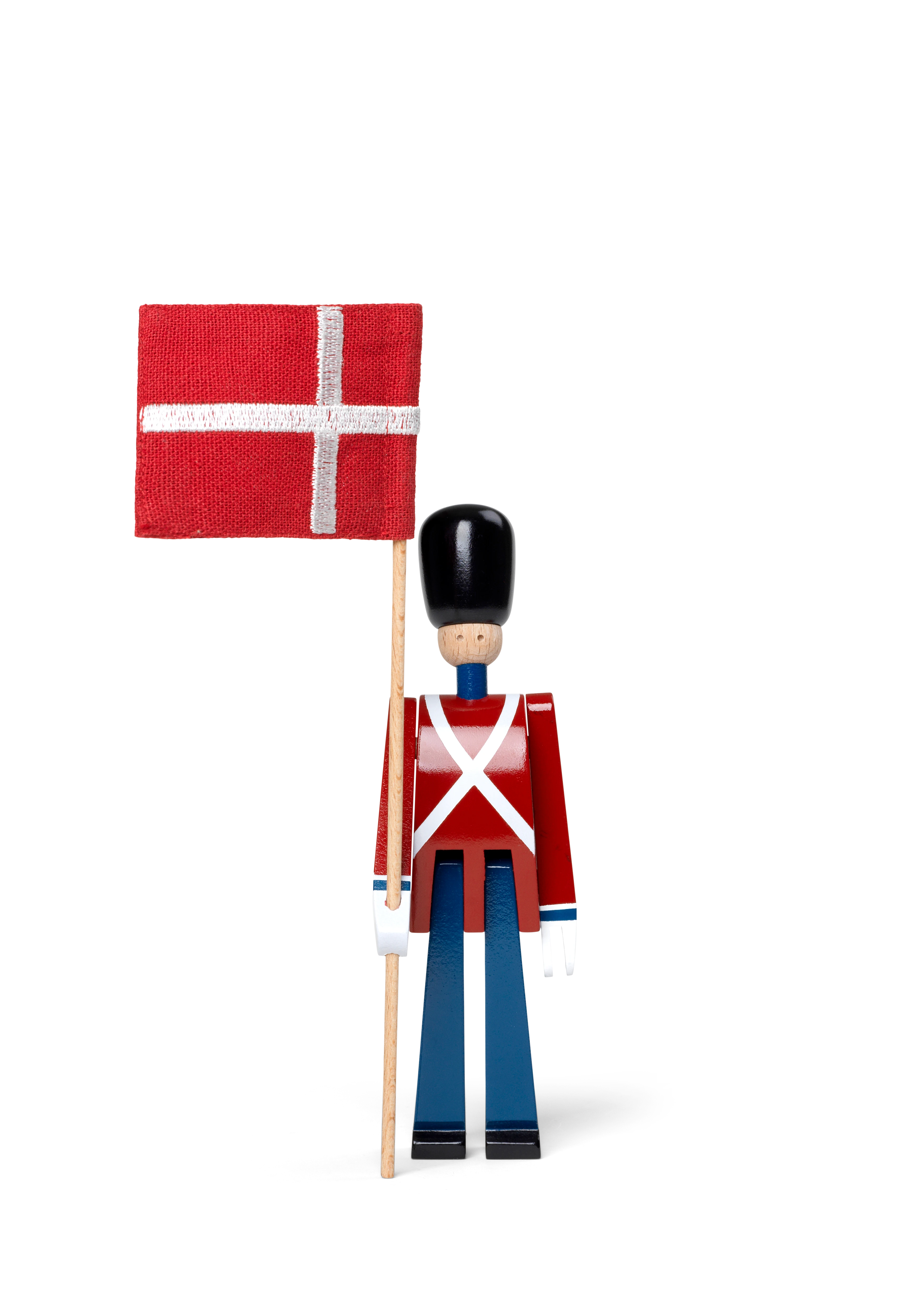 Fanbärare mini från Kay Bojesen i färgen Röd/Blå/Vit, tillverkad av Trä