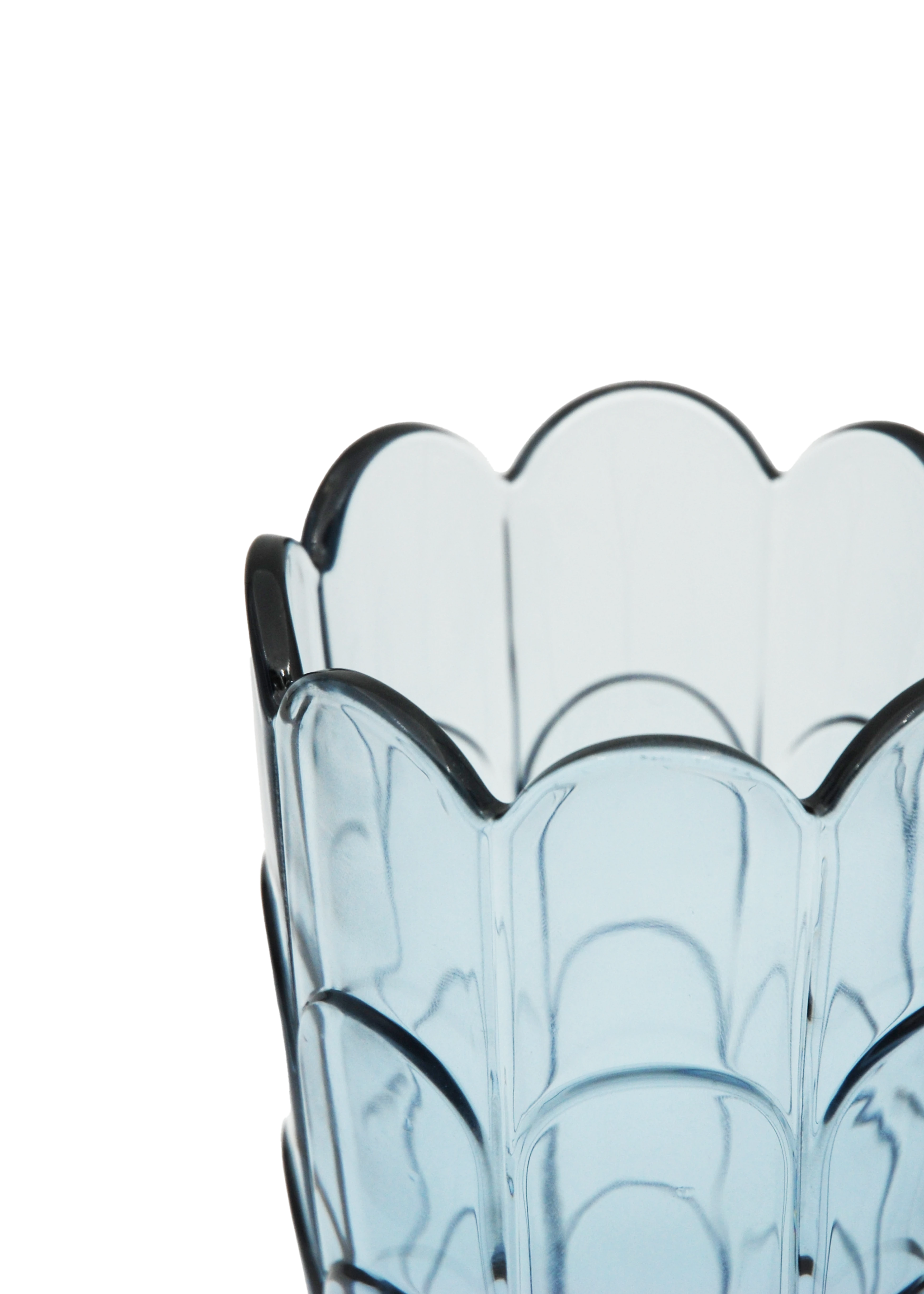 Vase H19 cm from Holmegaard in Blue Iris color, made of Glass