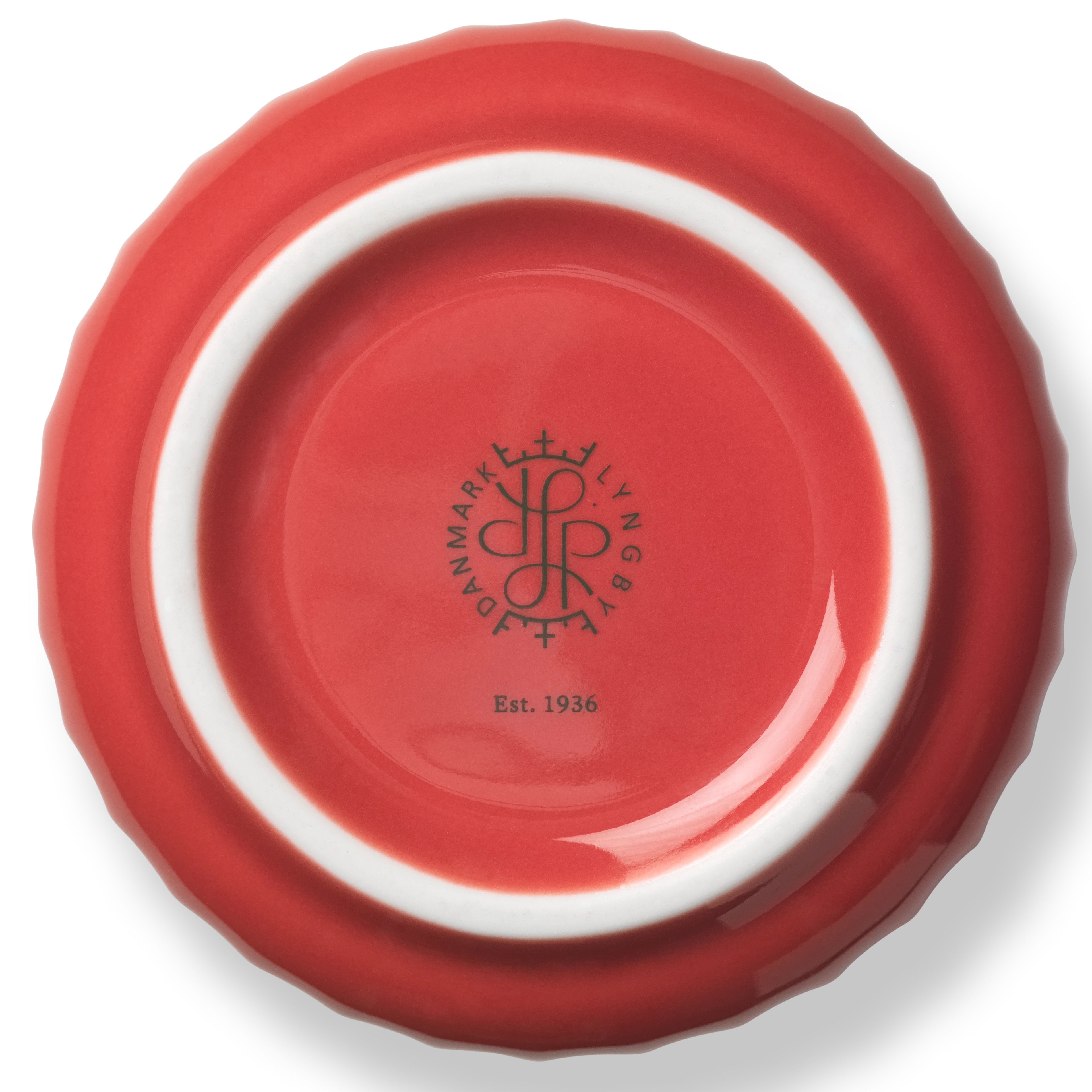 Vase H15.5 cm von Lyngby Porcelæn in der Farbe Rot, hergestellt aus Keramik