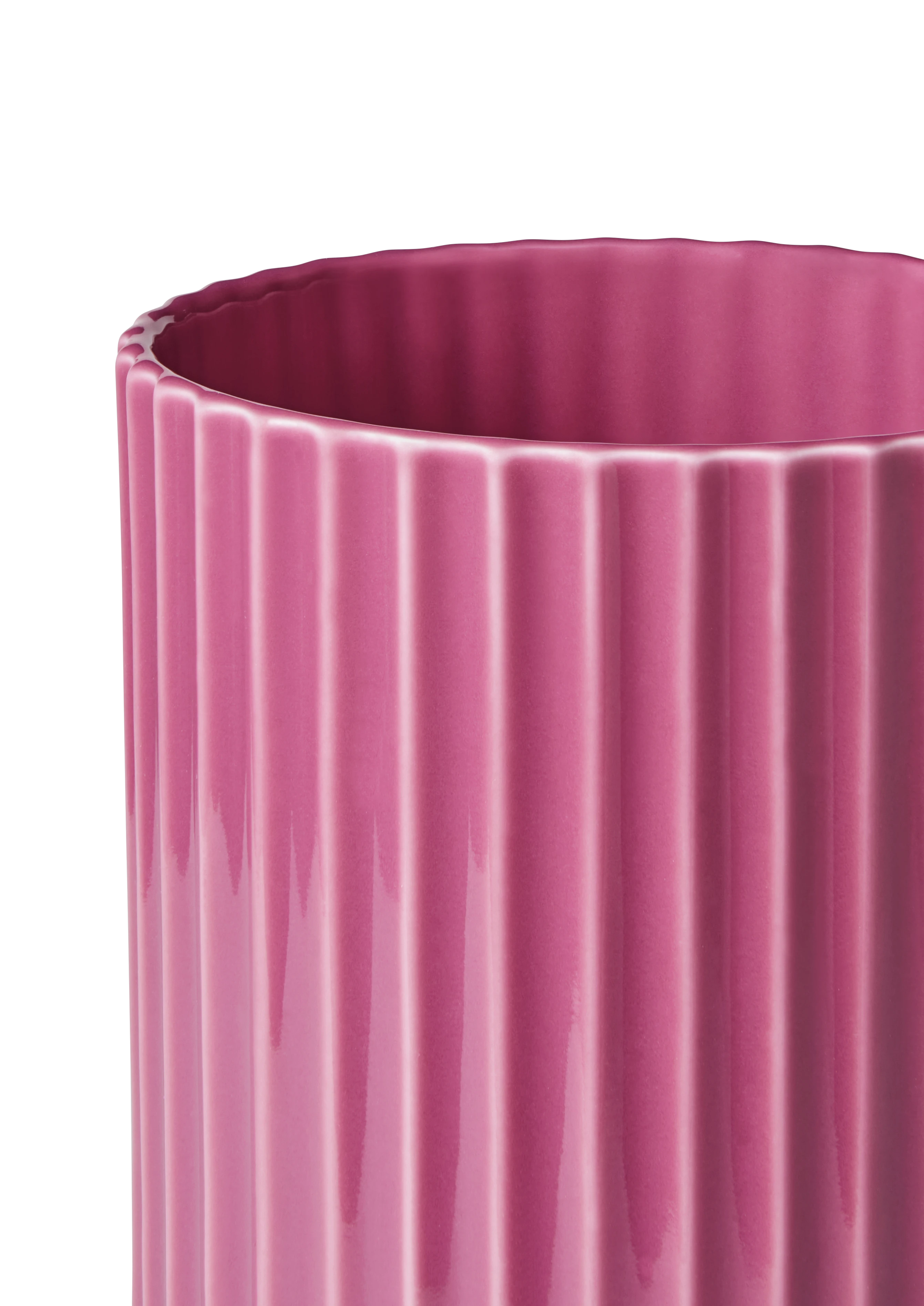 Vase H20.5 cm from Lyngby Porcelæn in Purple color, made of Ceramics