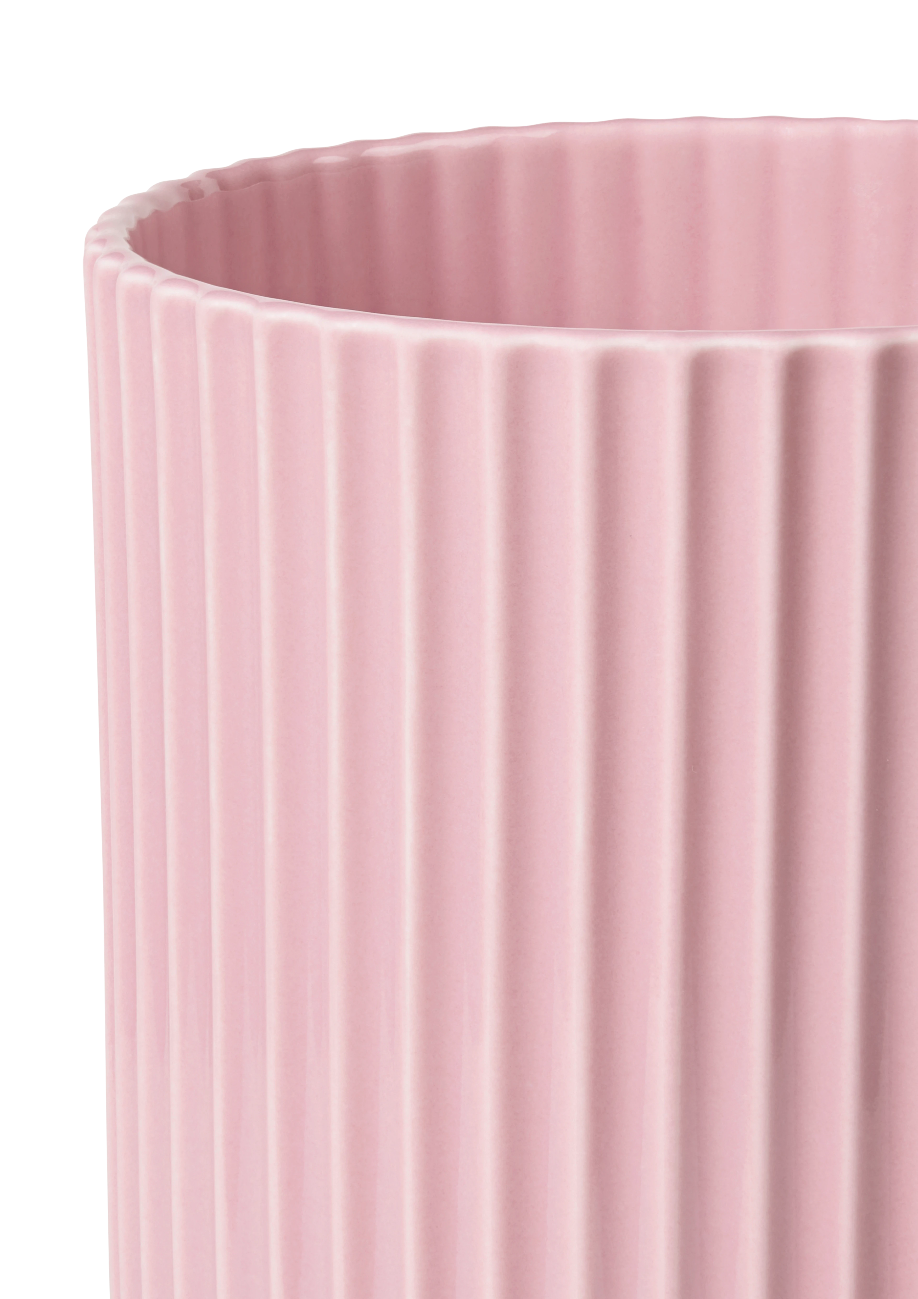 Vas H25 cm från Lyngby Porcelæn i färgen Rosa, tillverkad av Keramik