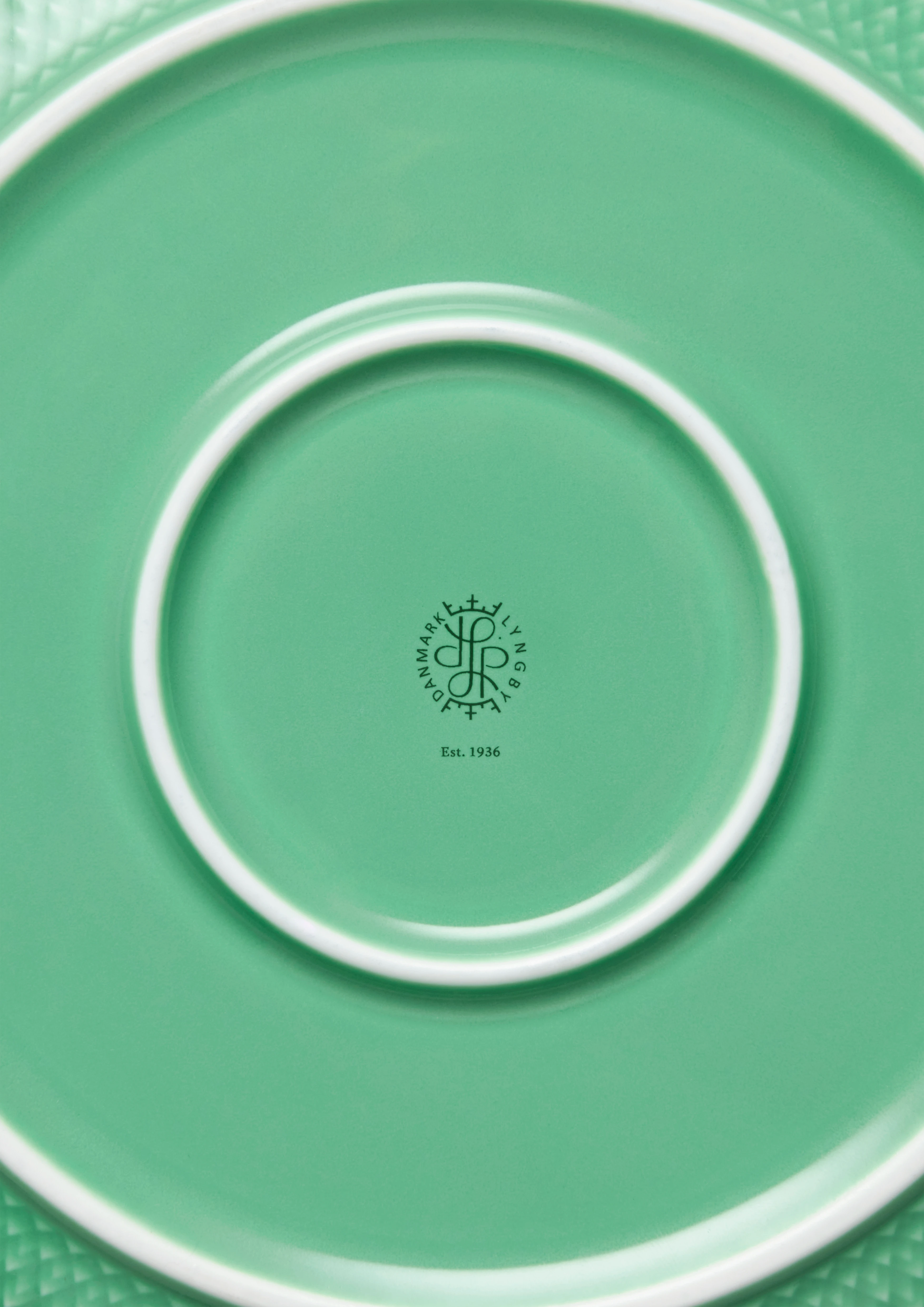 Serving bowl Ø28.5 cm from Lyngby Porcelæn in Green color, made of Ceramics