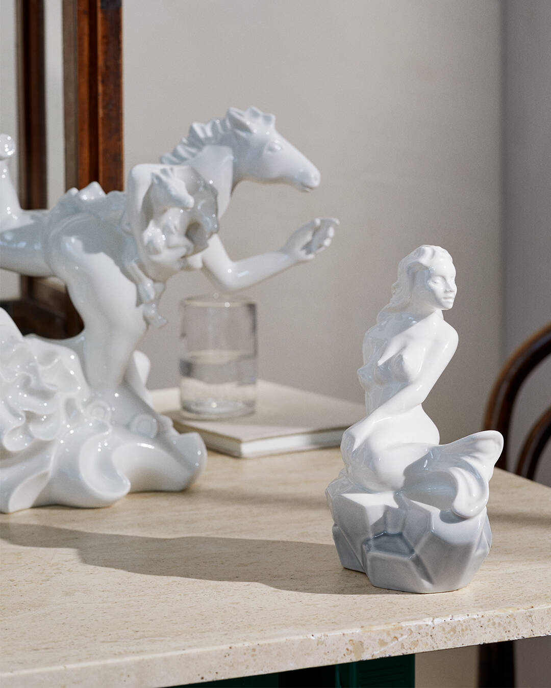 Ceramic figure, Love in Motion from the Kähler Stories of Eve series