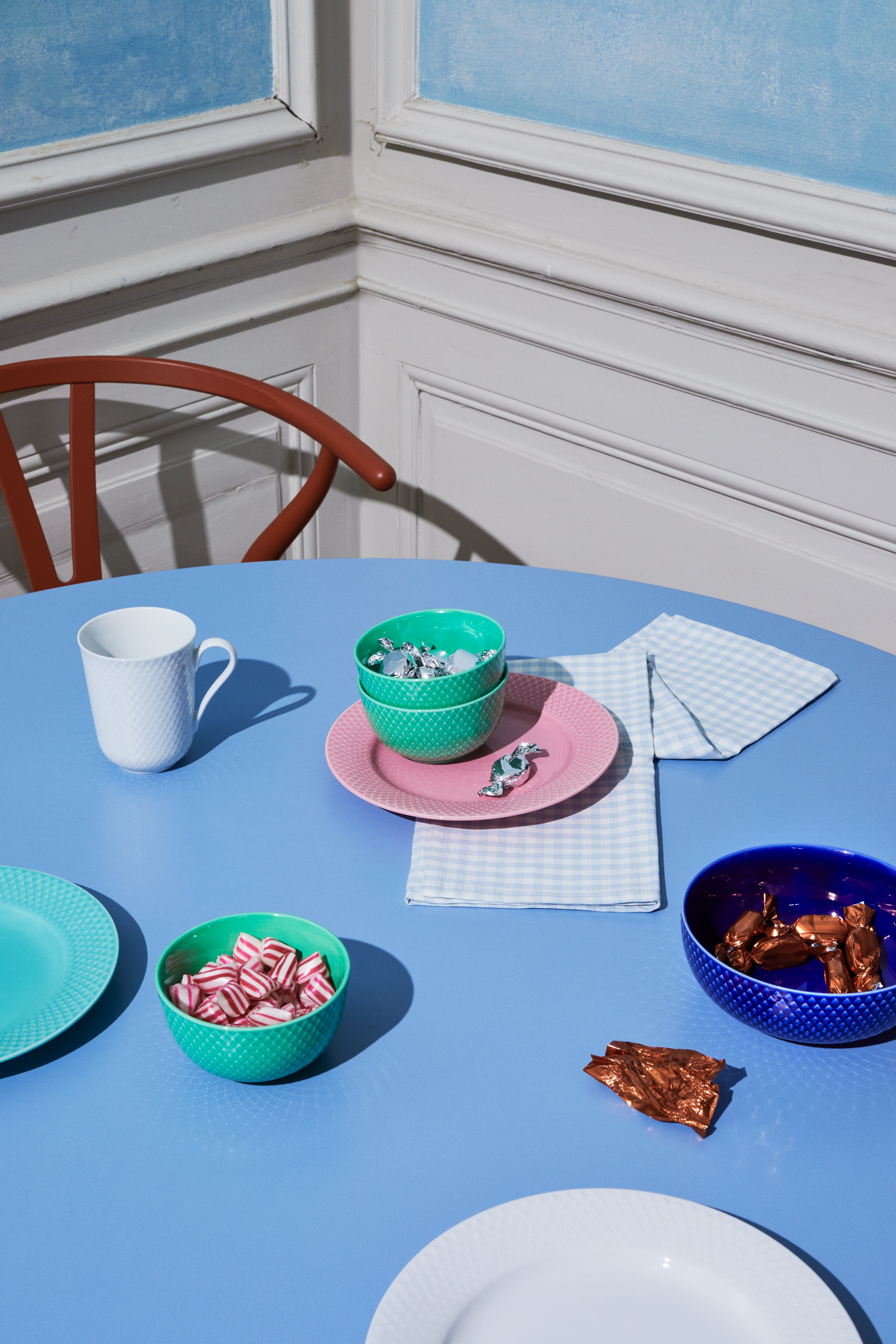 Skål Ø11 cm fra Lyngby Porcelæn i farven Grøn, lavet af Keramik