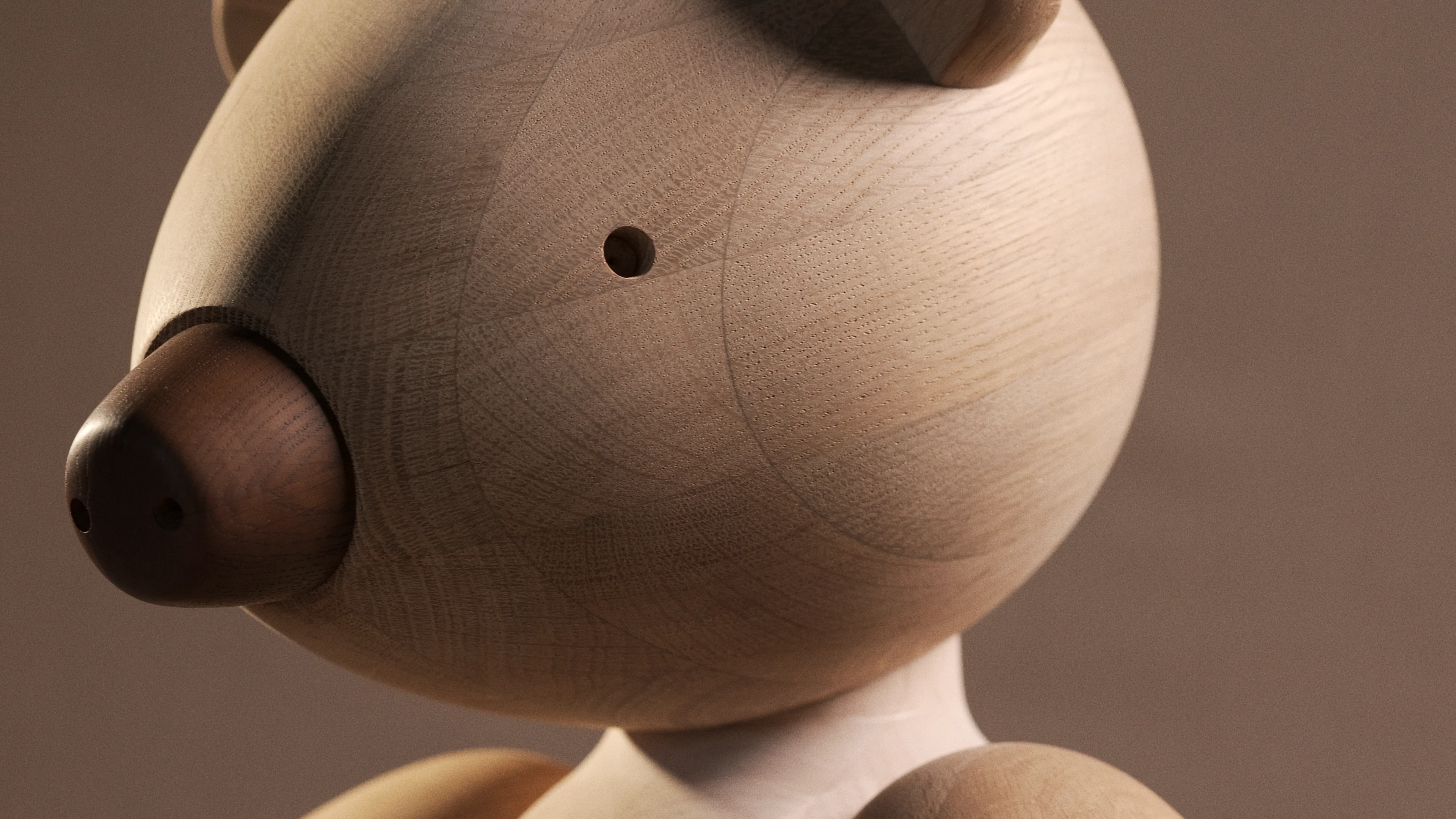 Bjørn XXL fra Kay Bojesen i farven Eg/Ahorn, lavet af Træ