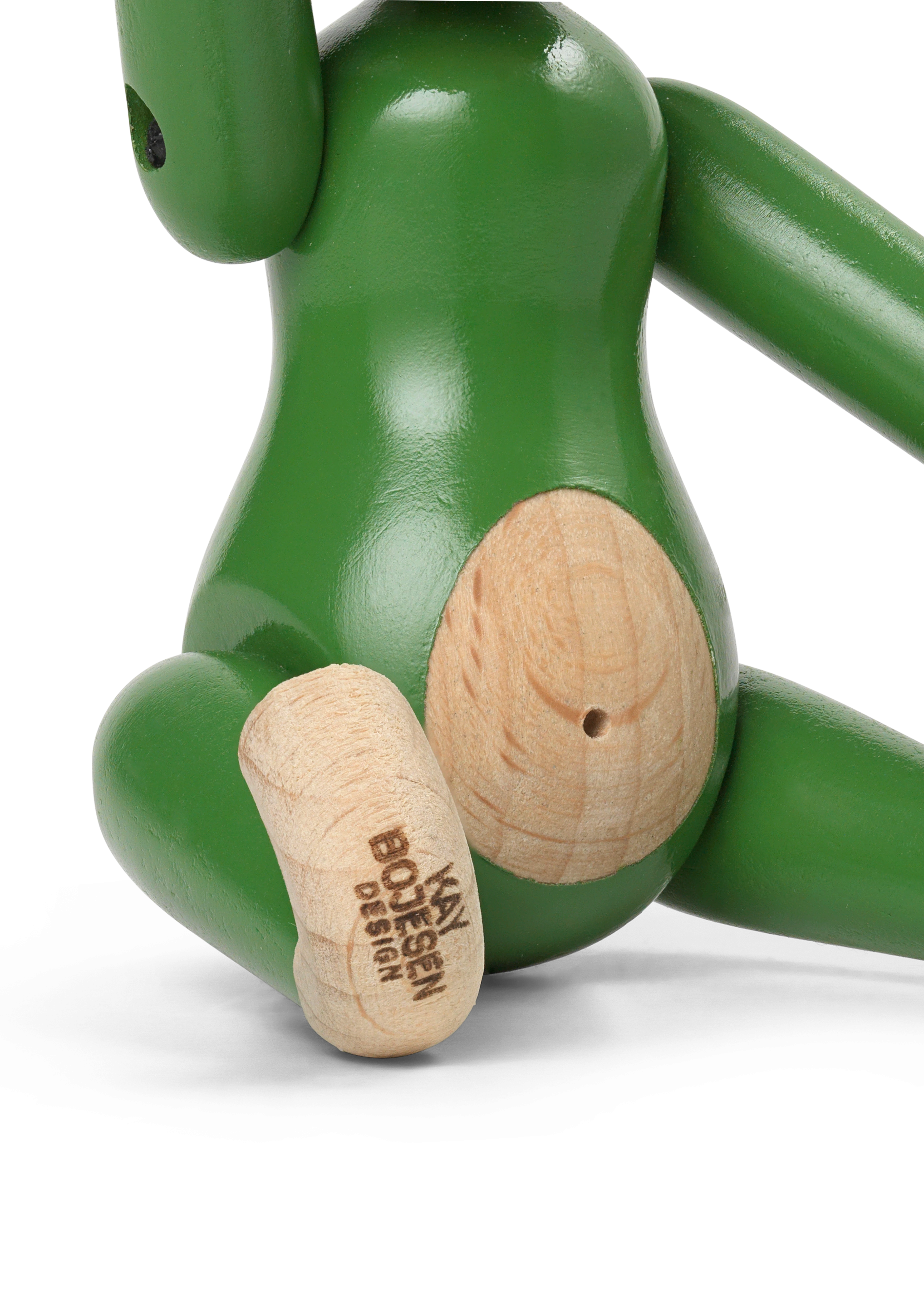 Affe mini von Kay Bojesen in der Farbe Vintage Grün, hergestellt aus Holz