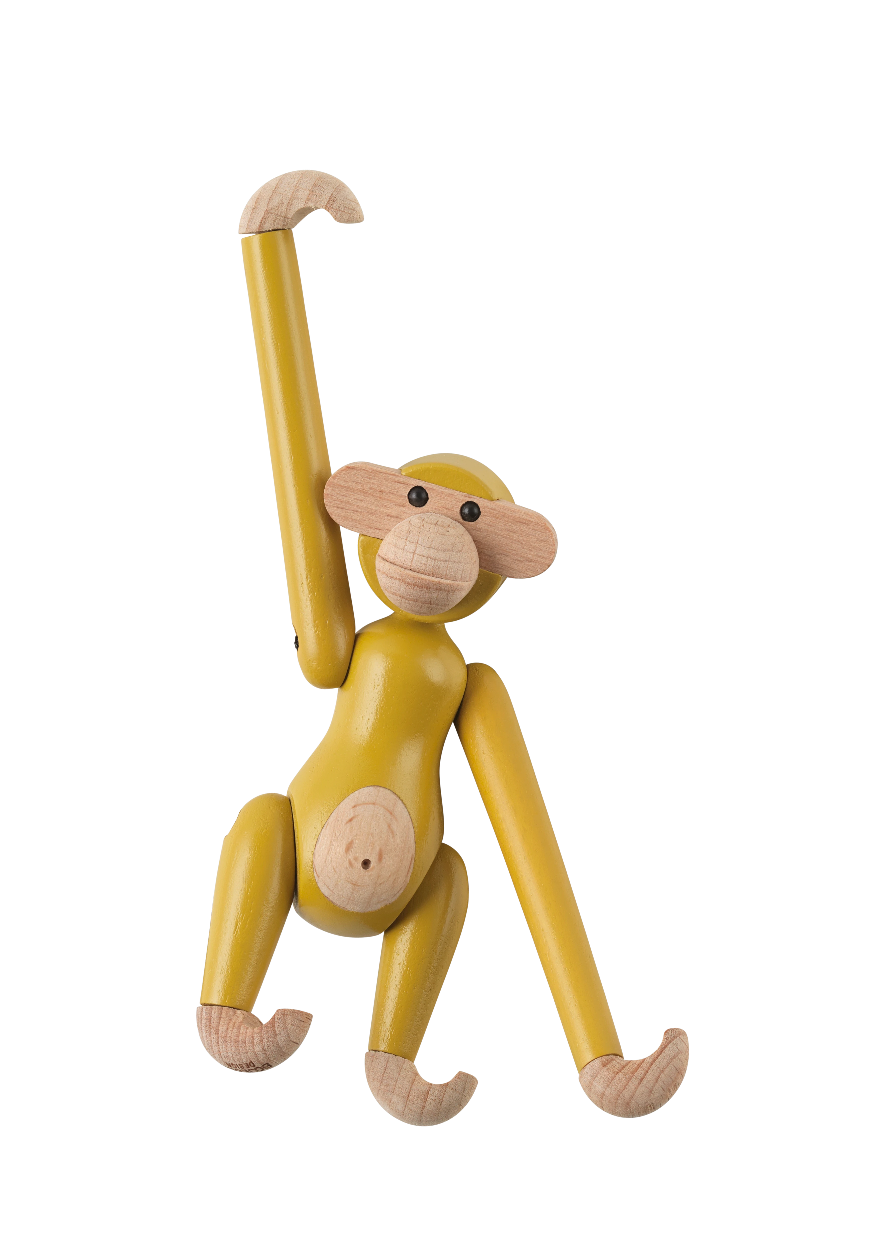 Ape mini fra Kay Bojesen i fargen Vintage gul, laget av Tre
