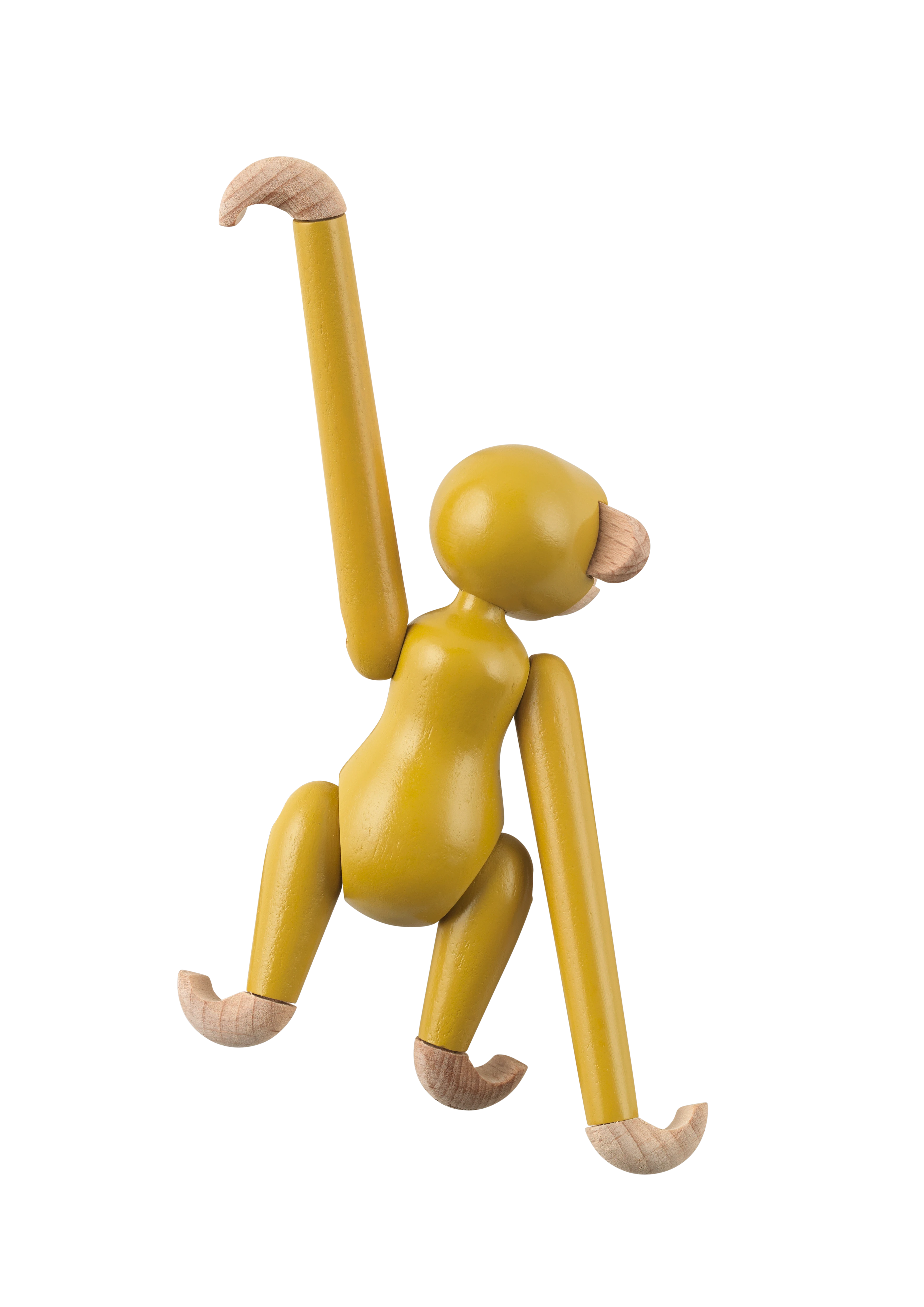 Monkey mini from Kay Bojesen in Vintage Yellow color, made of Wood