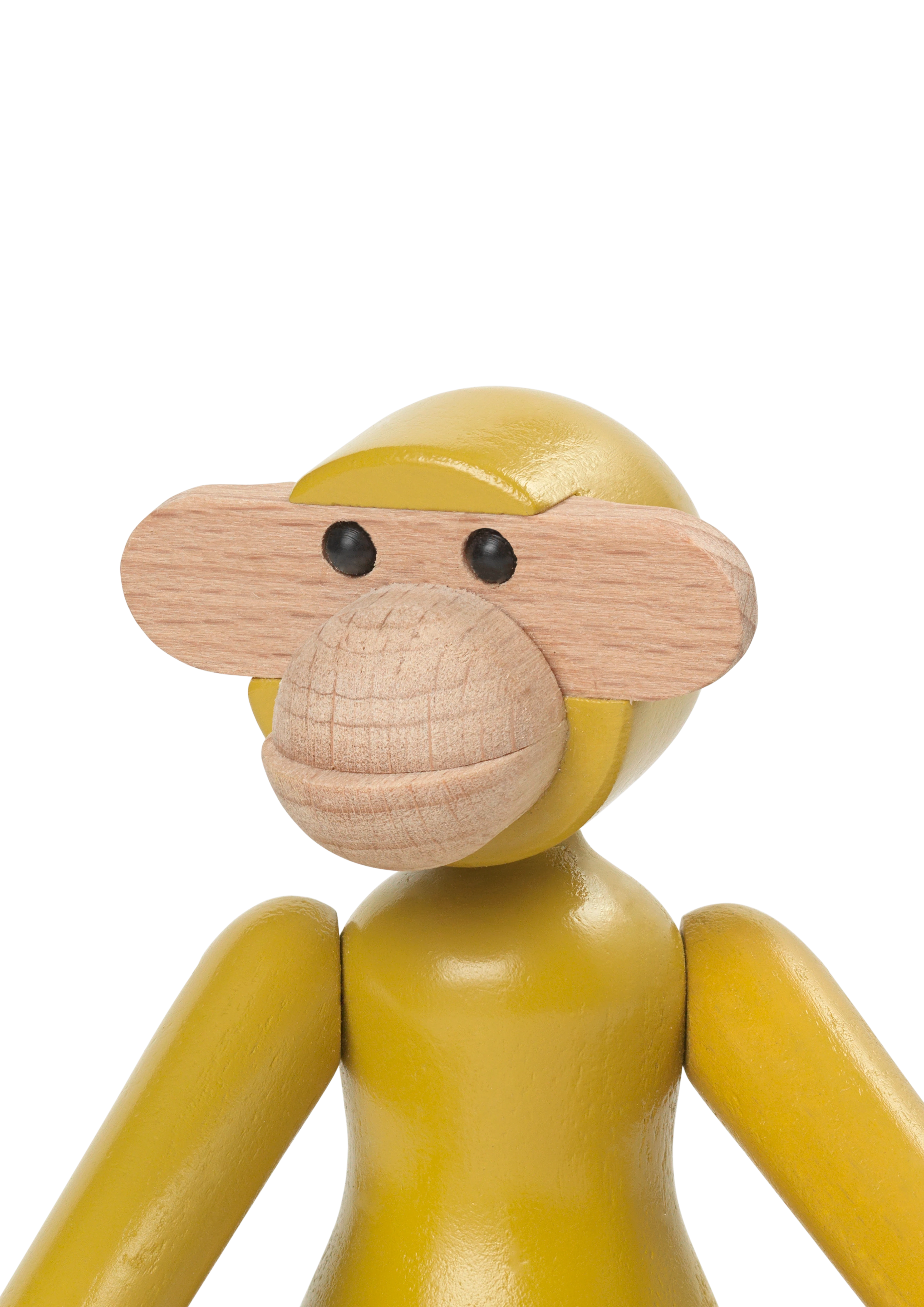 Ape mini fra Kay Bojesen i fargen Vintage gul, laget av Tre