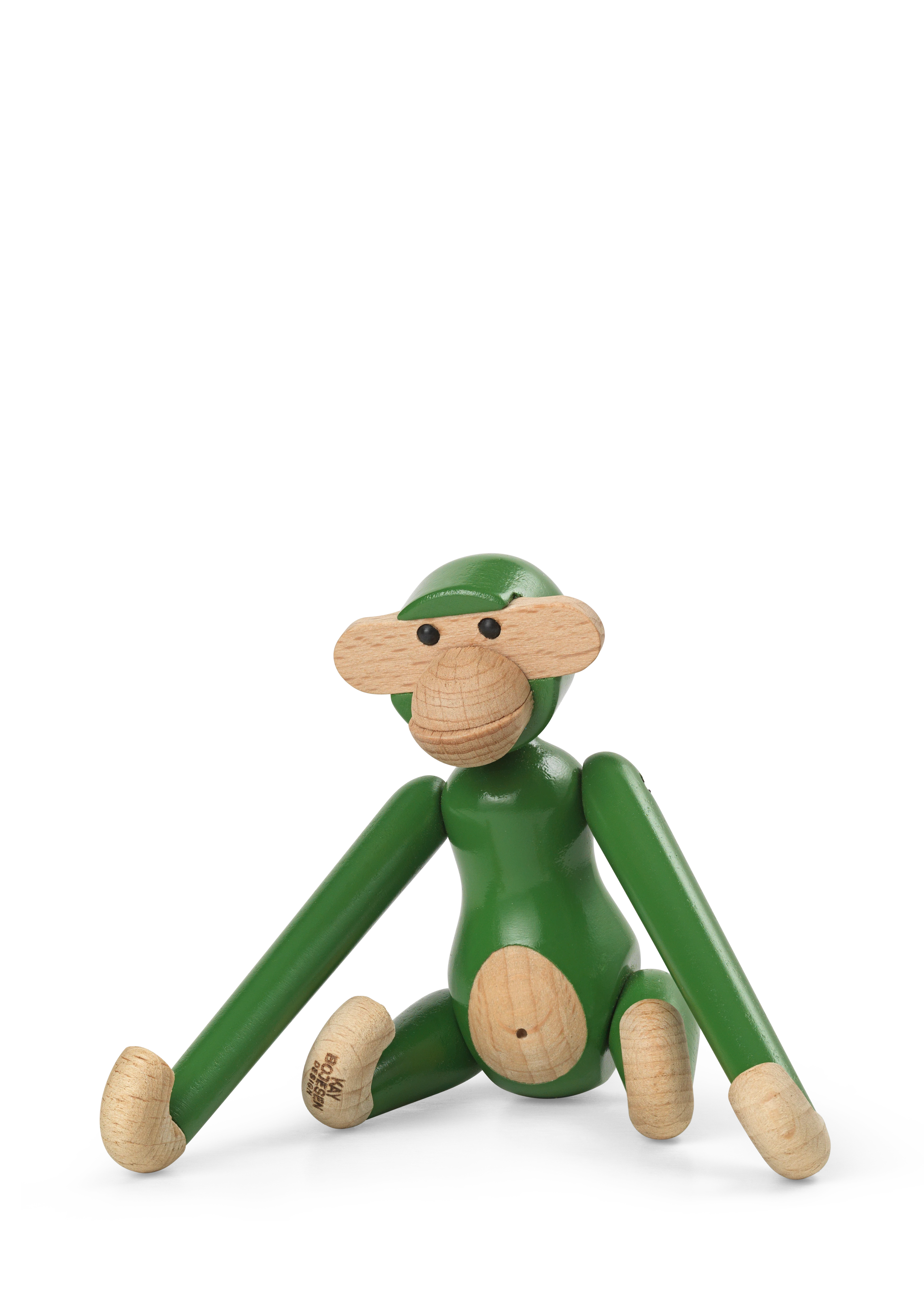 Monkey mini from Kay Bojesen in Vintage Green color, made of Wood