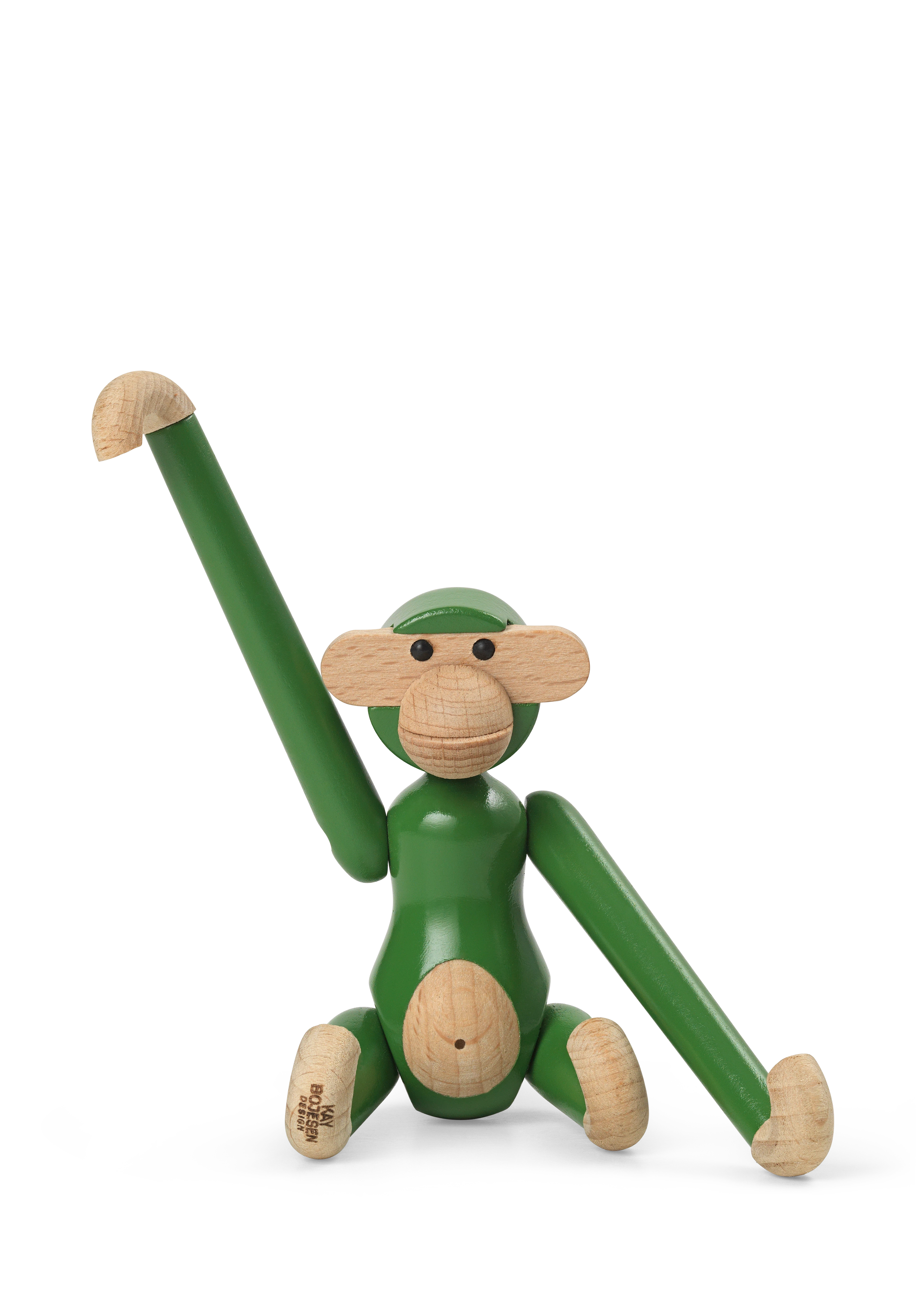 Monkey mini from Kay Bojesen in Vintage Green color, made of Wood
