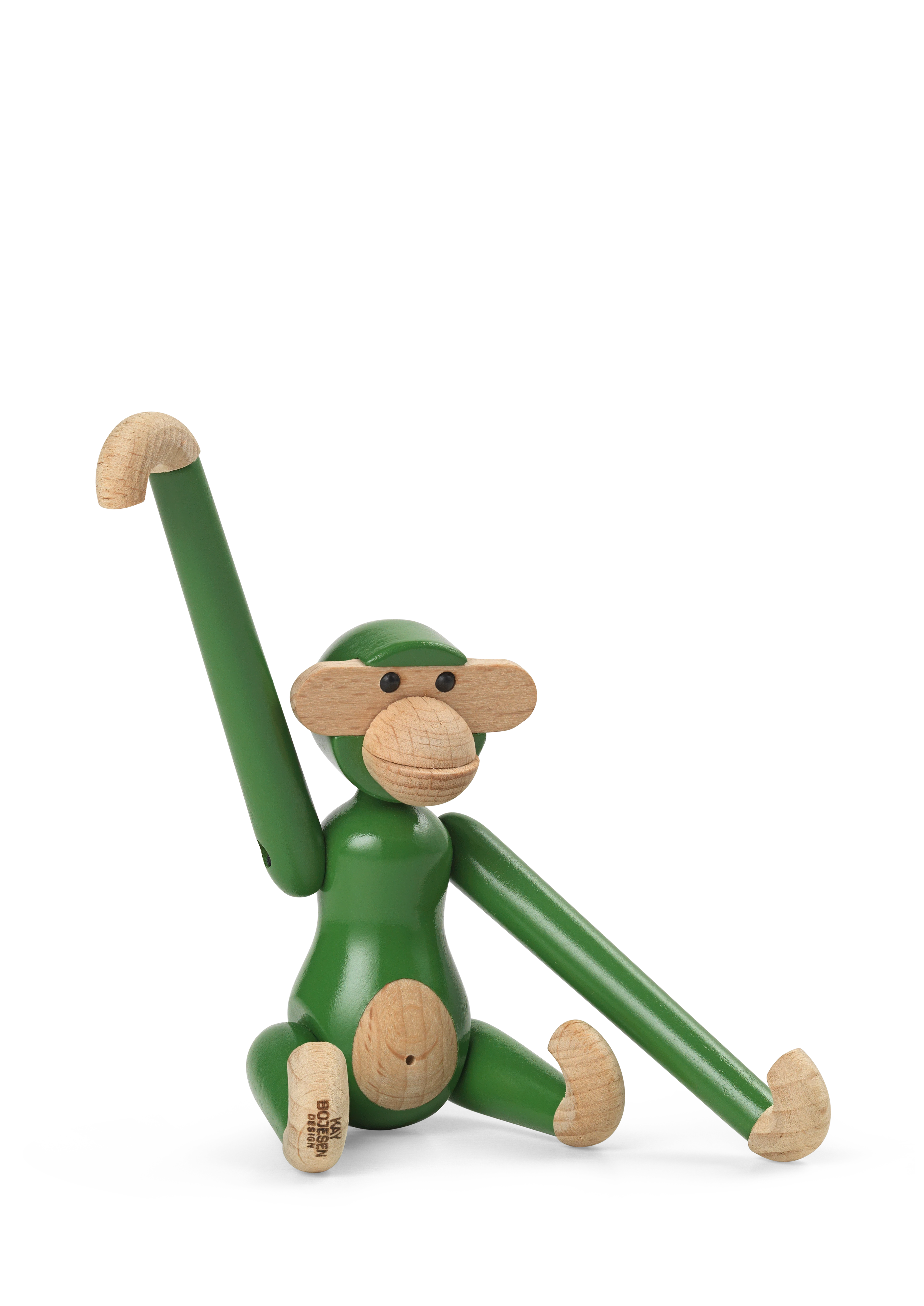 Monkey mini from Kay Bojesen in Vintage Green color, made of Wood