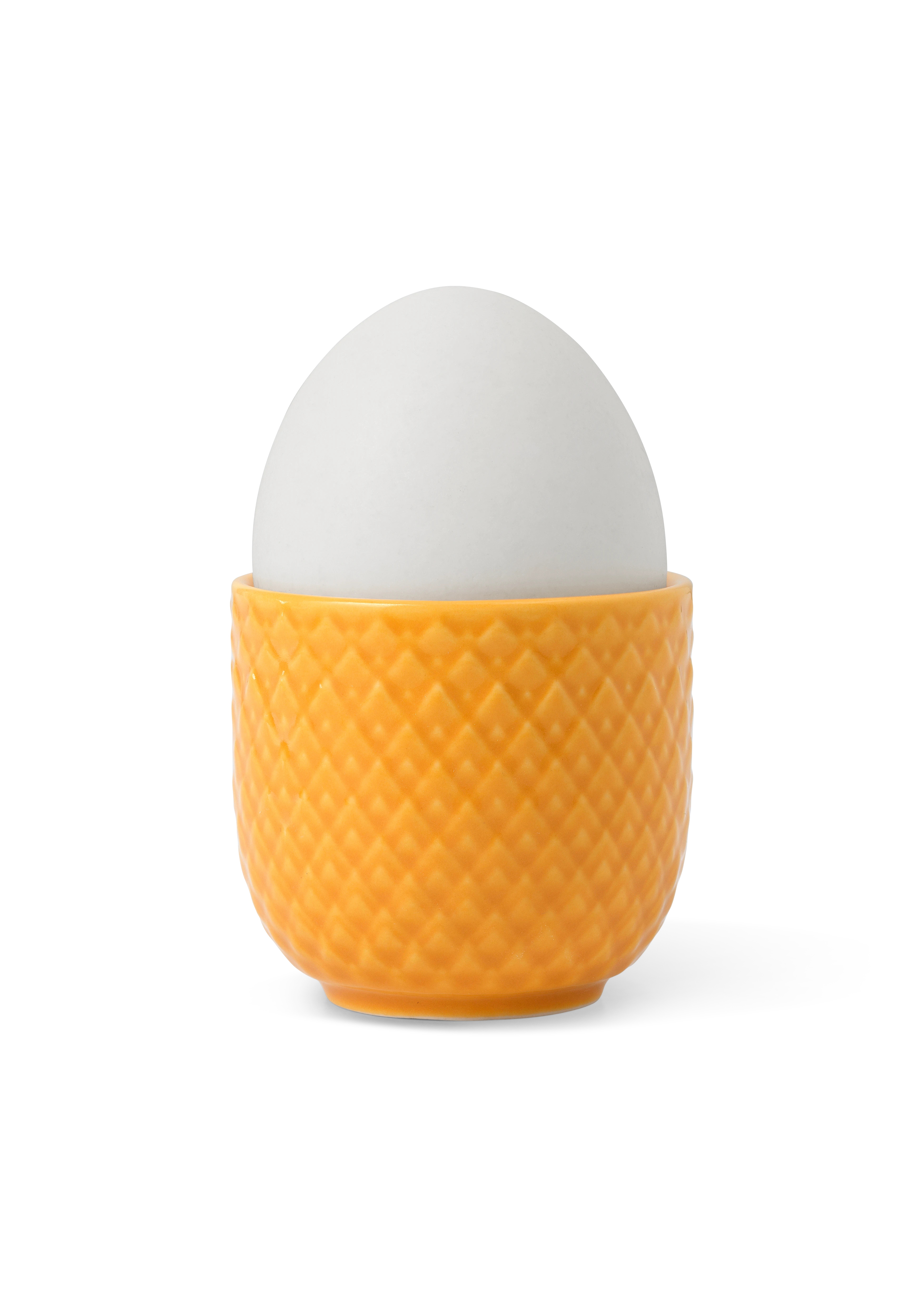 Egg cup Ø5 cm from Lyngby Porcelæn in Yellow color, made of Ceramics