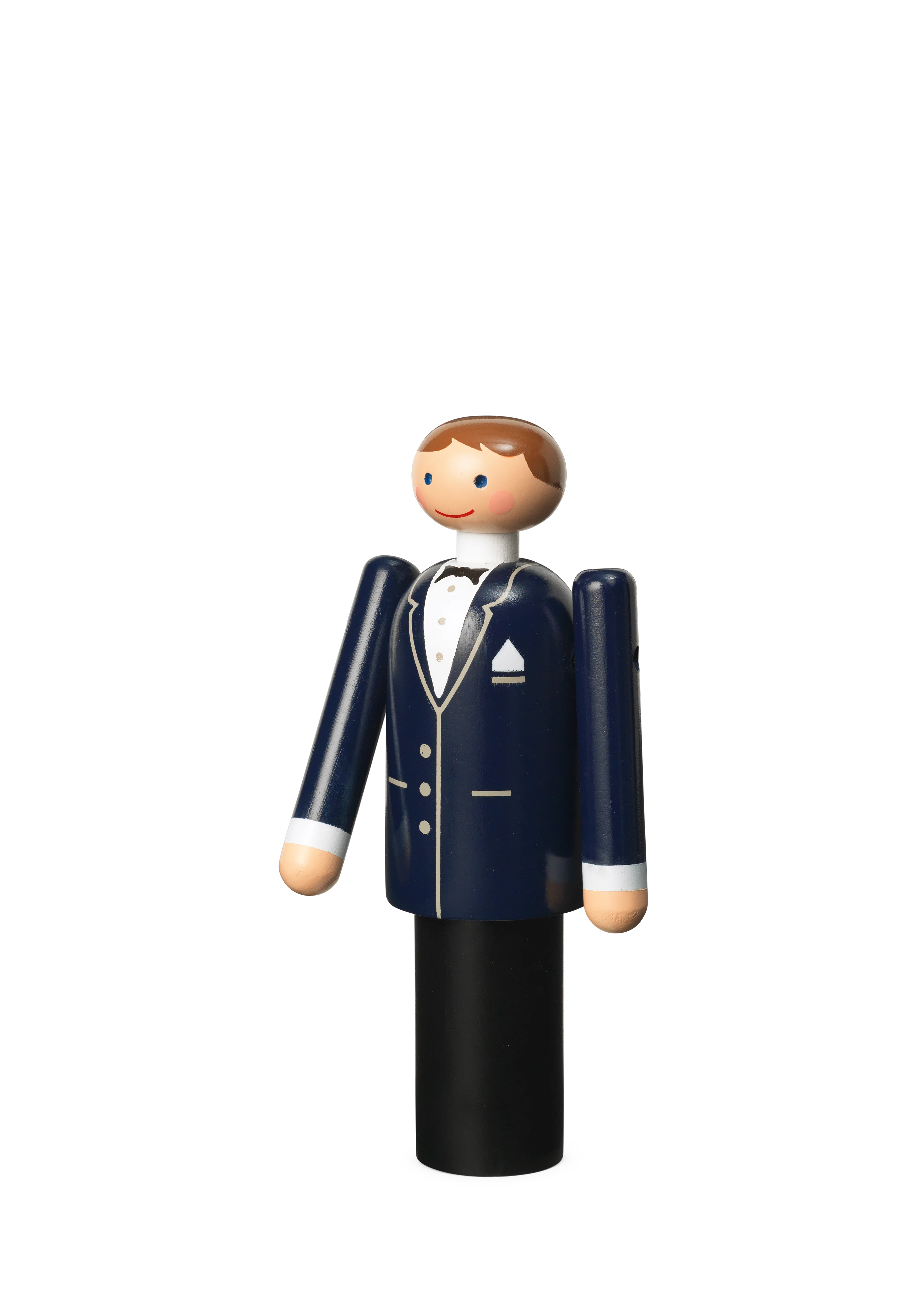 Groom H12 cm from Kay Bojesen in Blue/Black/White color, made of Wood