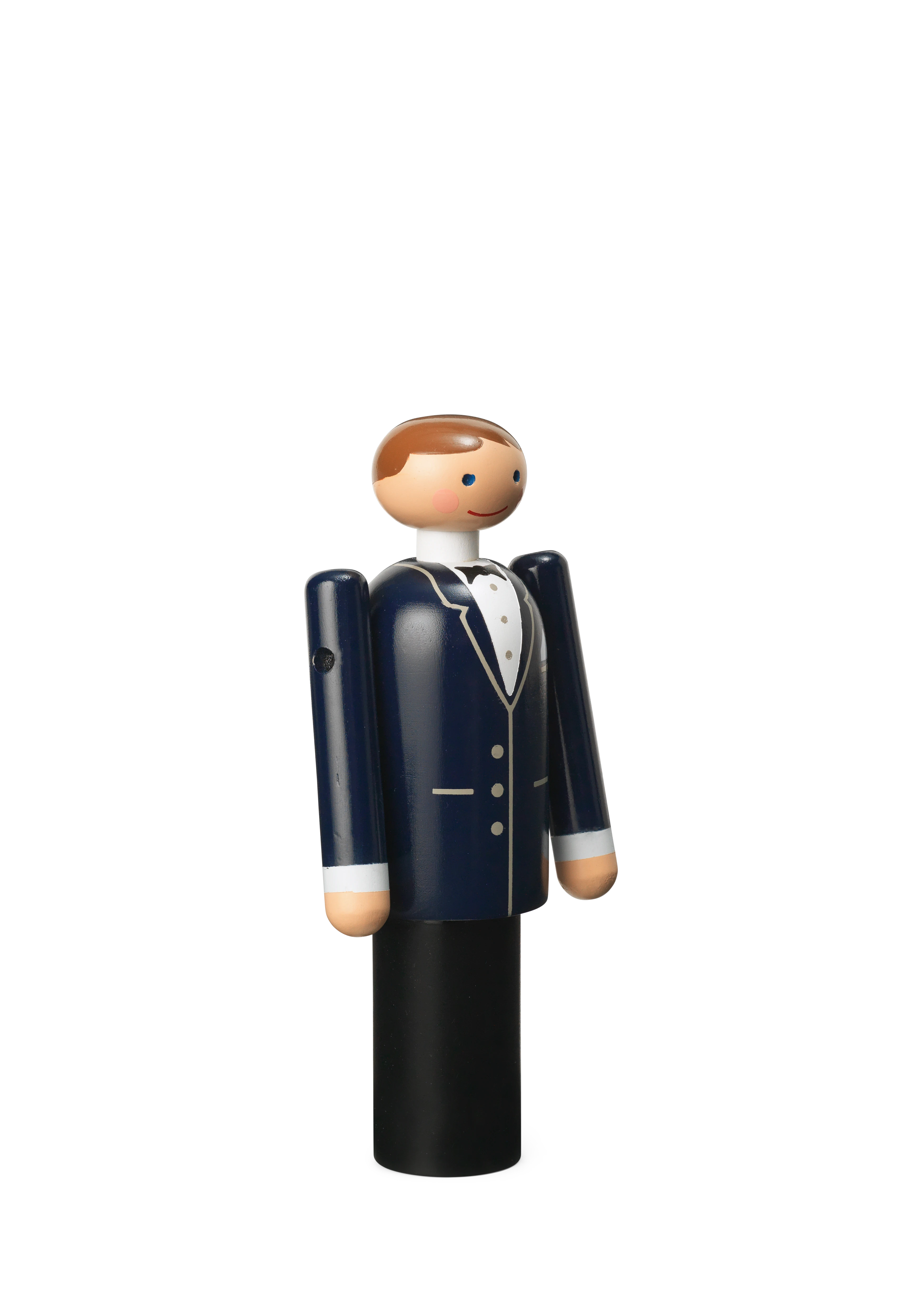 Groom H12 cm from Kay Bojesen in Blue/Black/White color, made of Wood