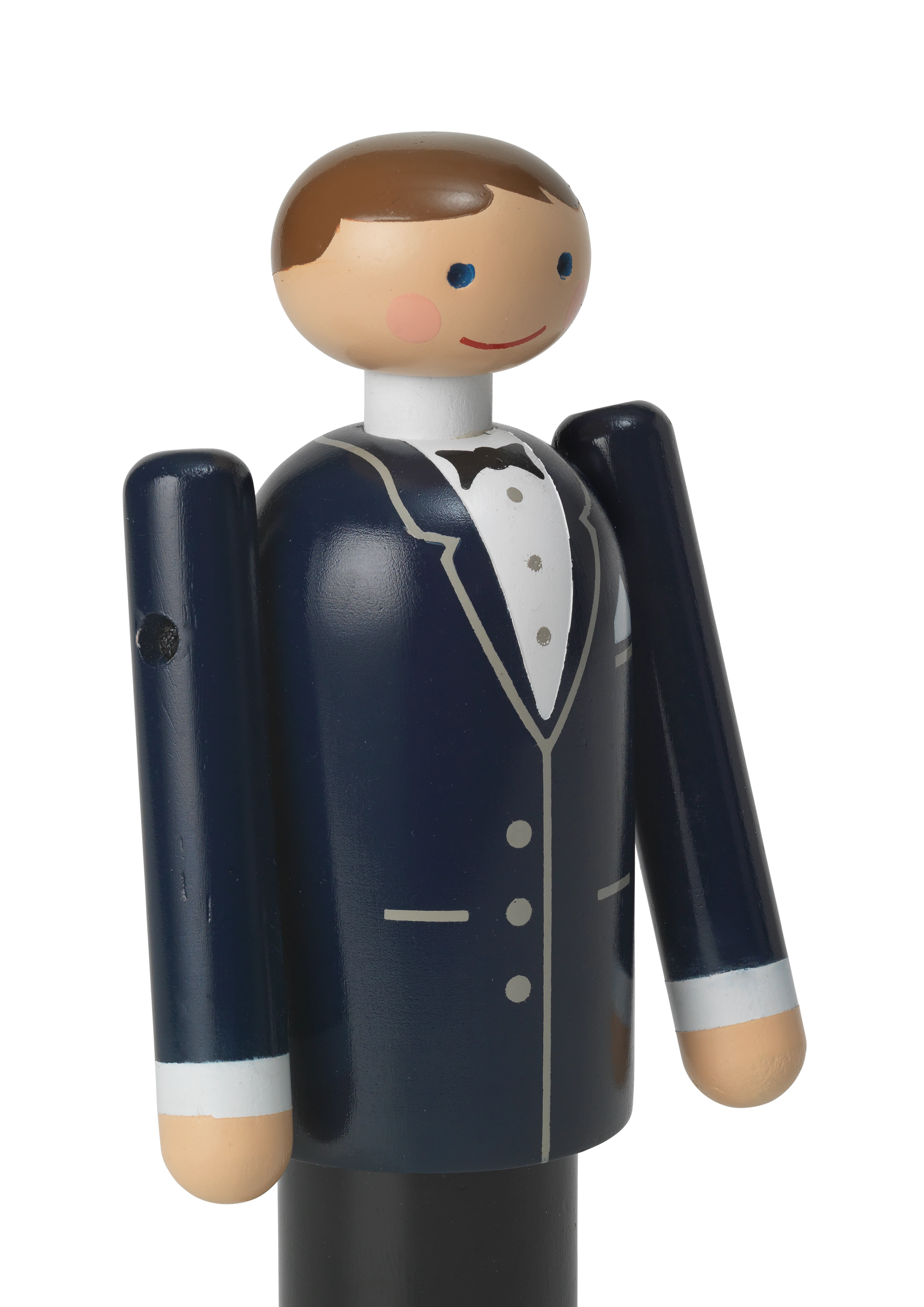 Groom H12 cm from Kay Bojesen in Blue/Black/White color, made of Wood