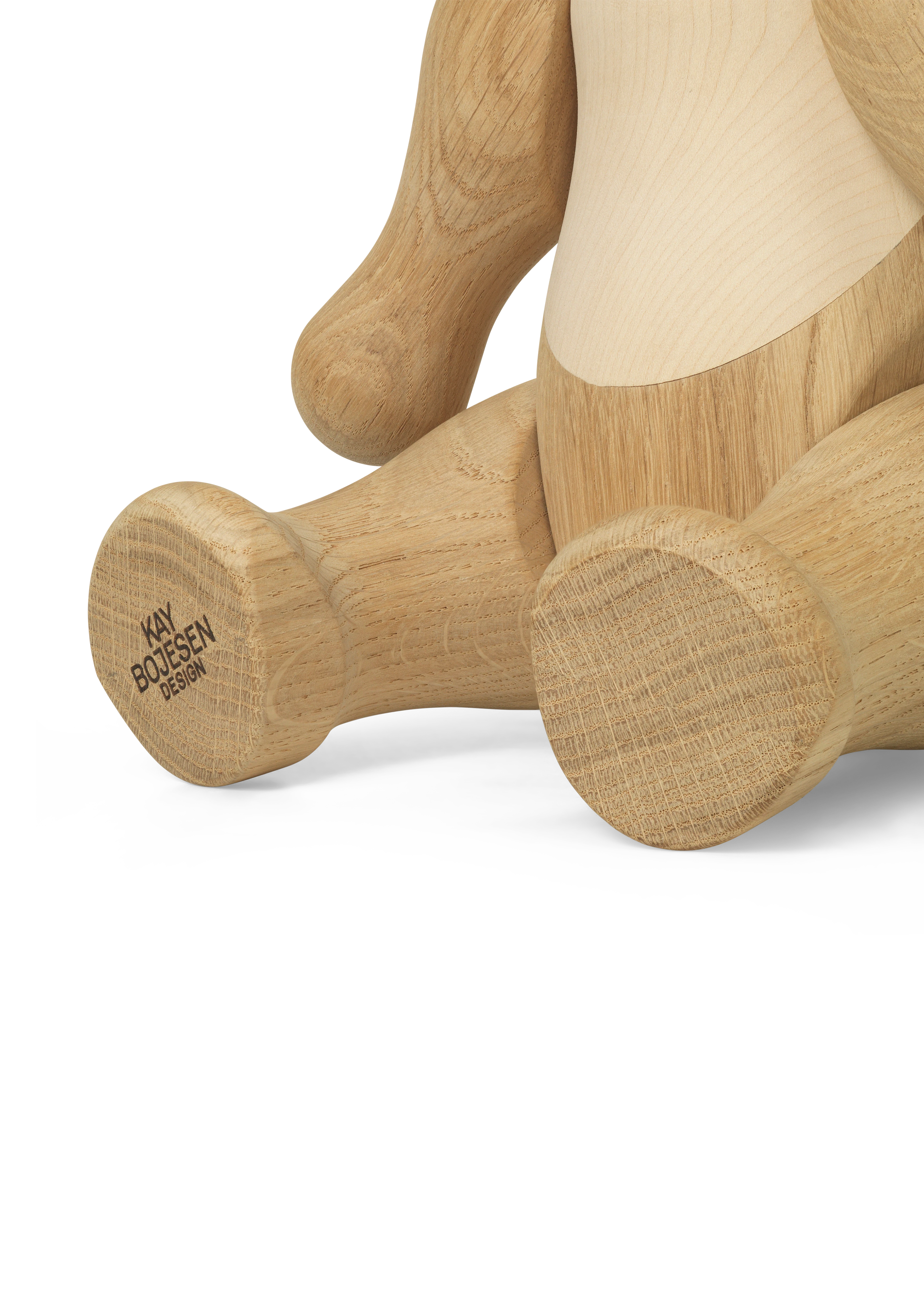 Bear large from Kay Bojesen in Oak/Maple color, made of Wood