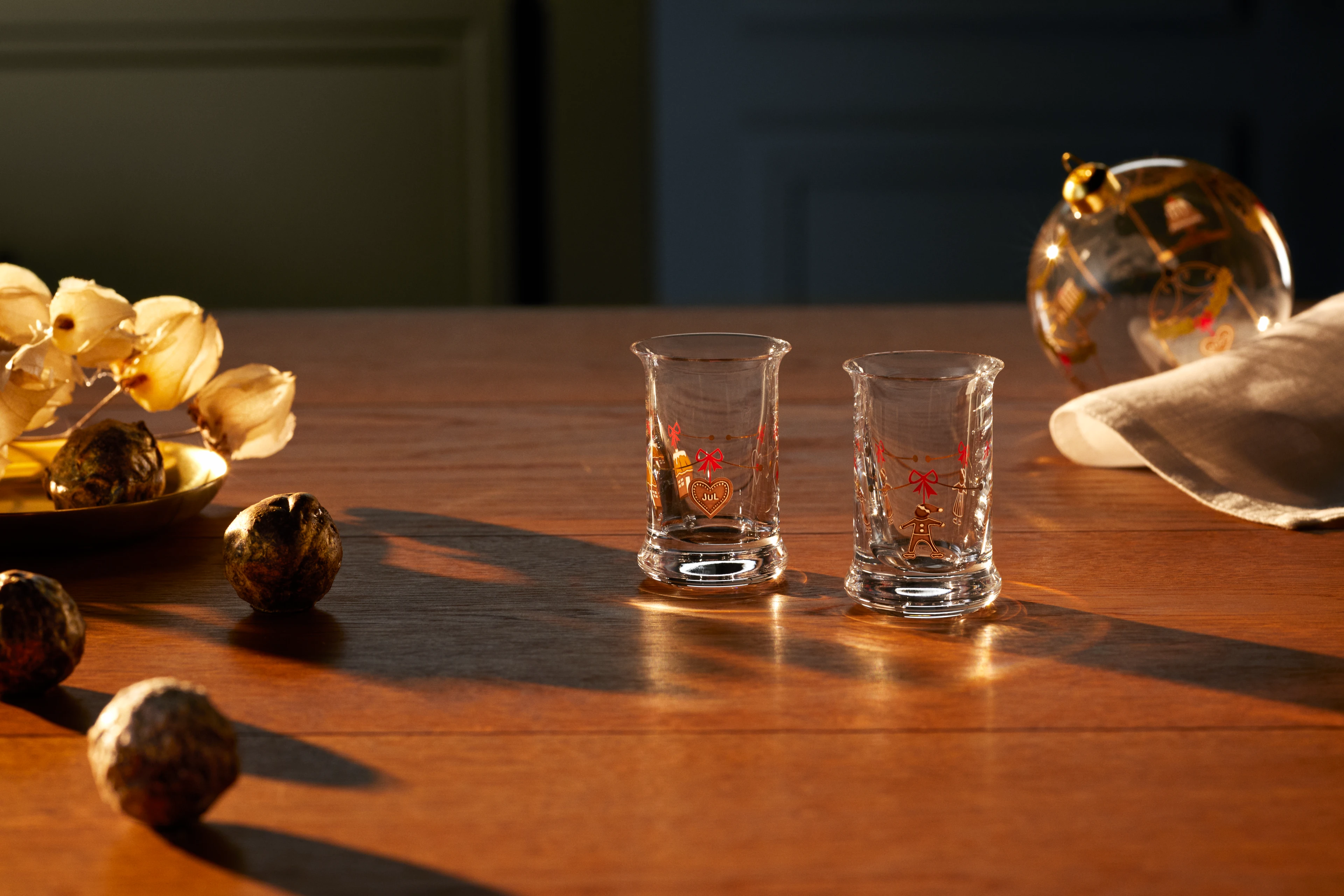 Julsnapsglas 2023 3 cl 2 st. från Holmegaard i färgen Multi, tillverkad av Glas