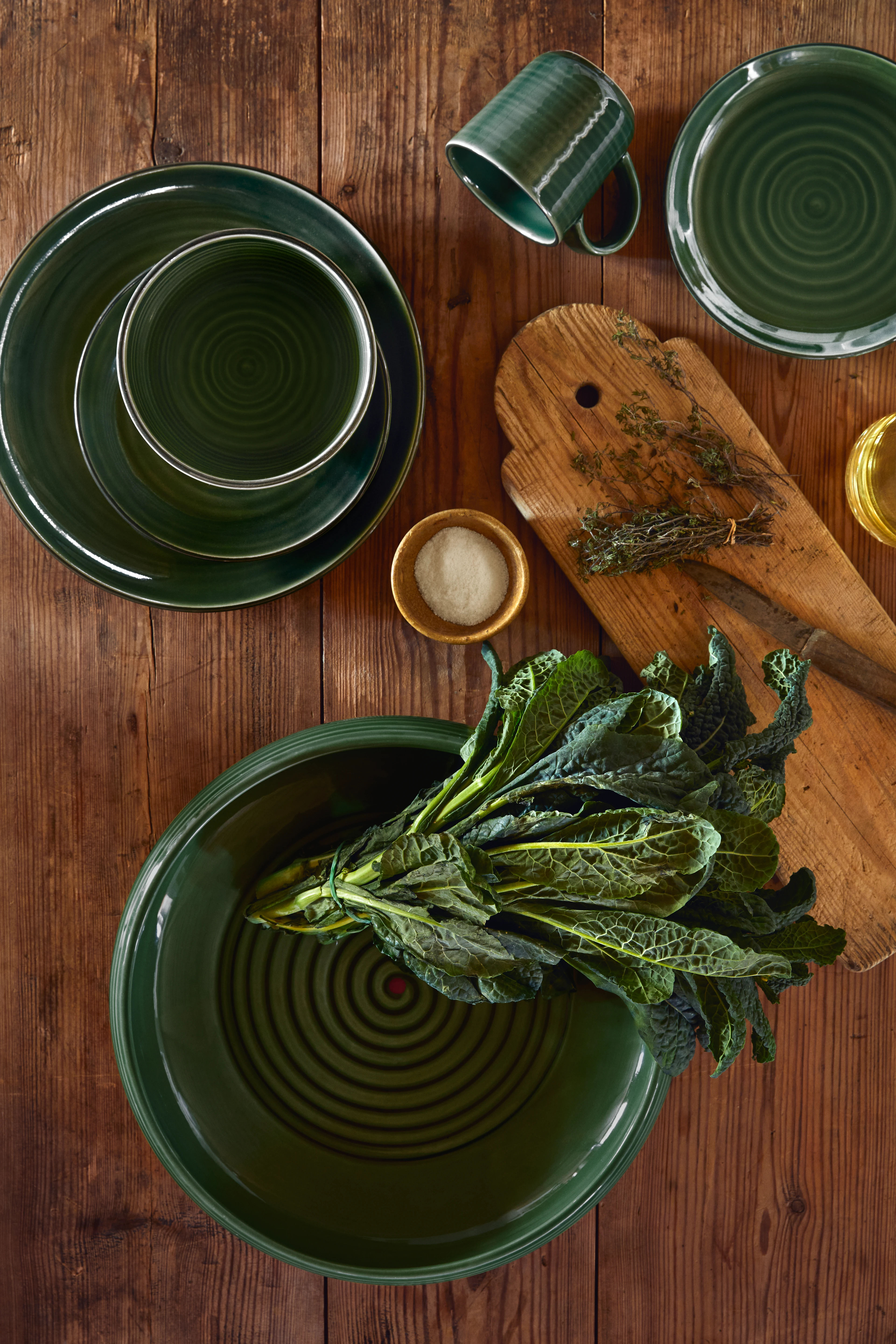 Bowl Ø15 cm from Kähler in Sage green color, made of Ceramics