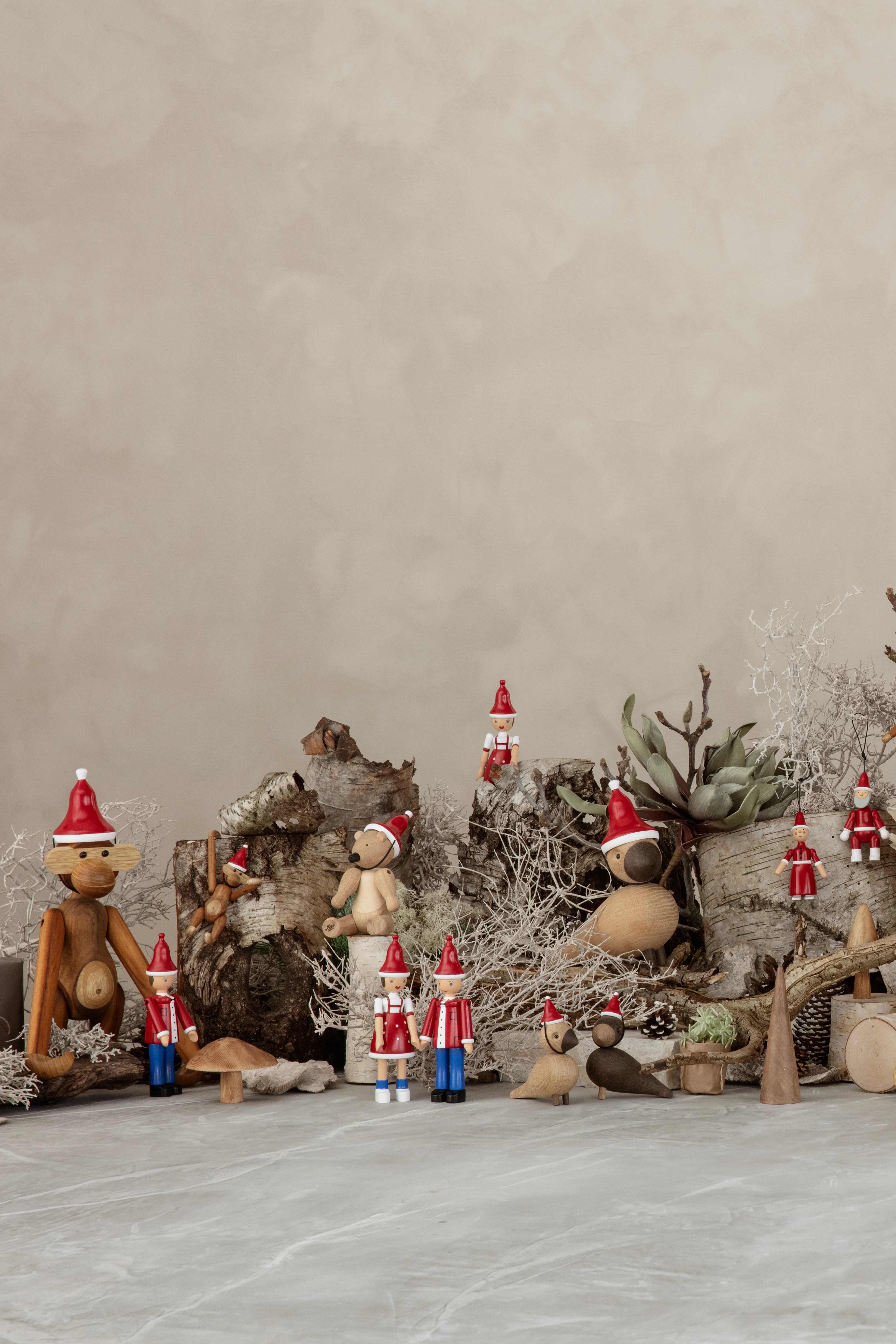 Kay Bojesen Santa's cap medium in Red/White