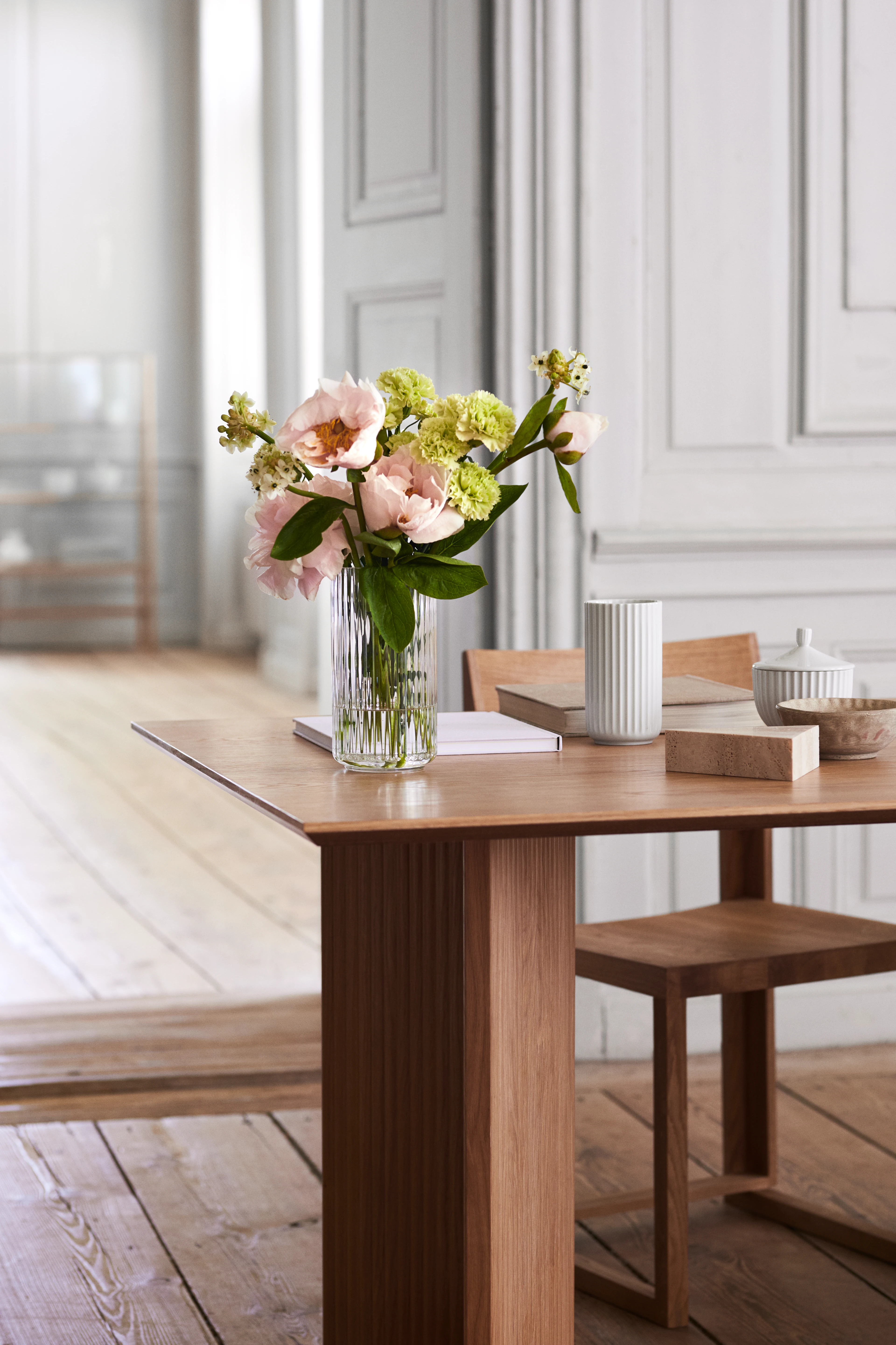 Vase H20.5 cm from Lyngby Porcelæn in Clear color, made of Glass