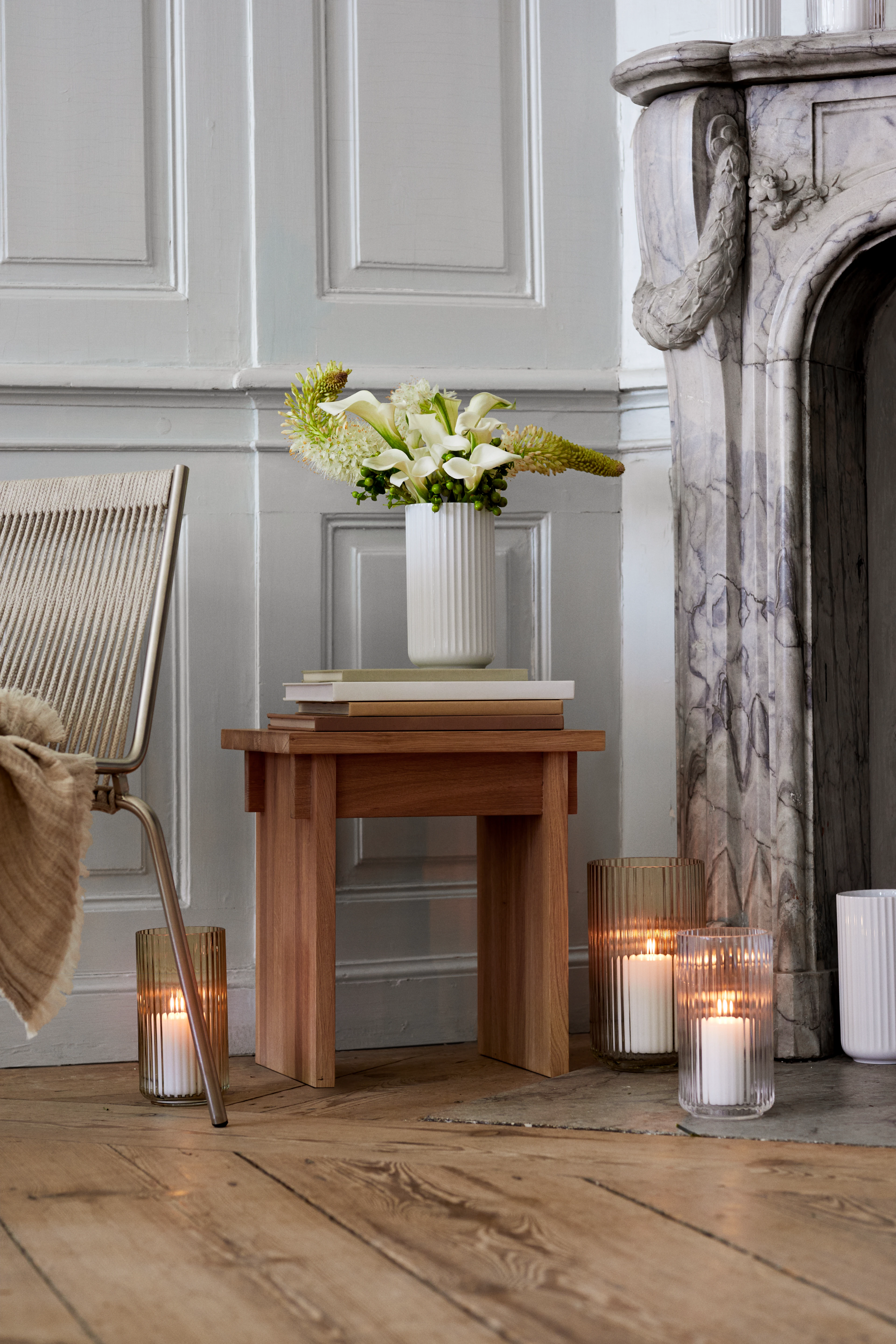 Vas H20.5 cm från Lyngby Porcelæn i färgen Klar, tillverkad av Glas