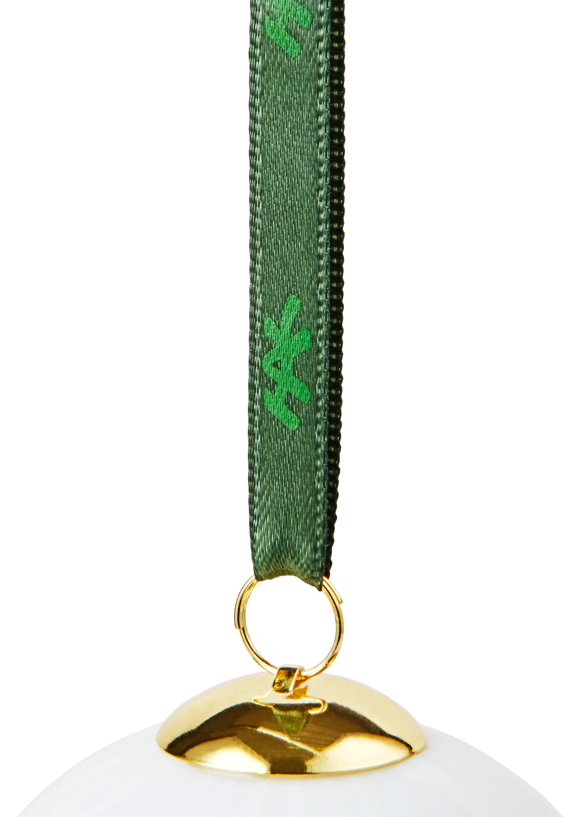 Bauble 2023 Ø6 cm from Kähler  in White w. deco color, made of Ceramics