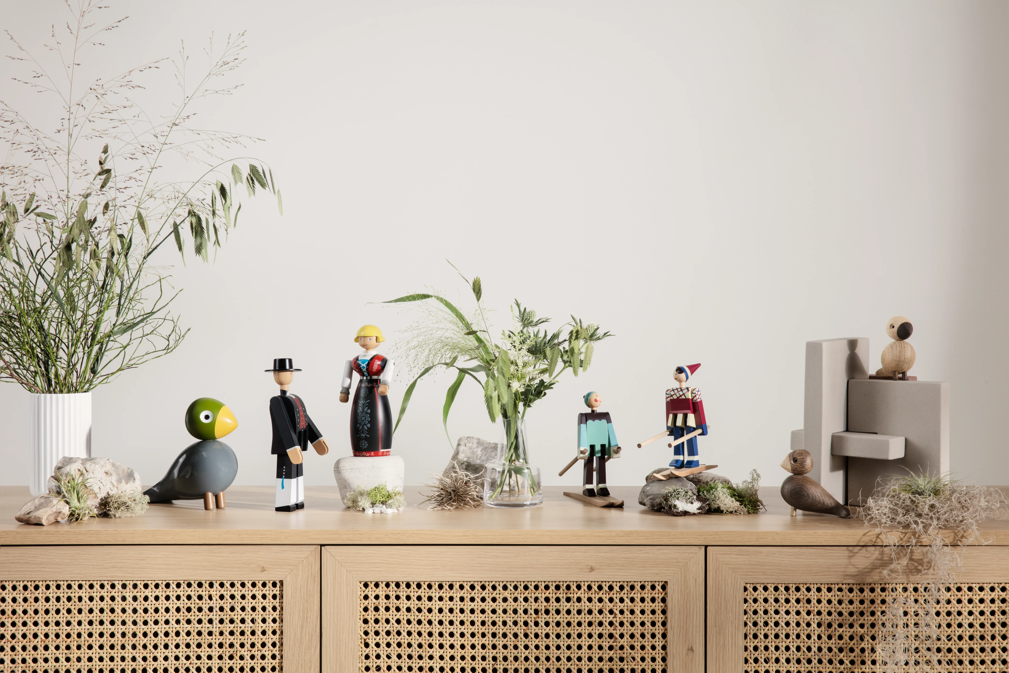 Datti, jente Skiløper H15.5 cm fra Kay Bojesen i fargen Multi, laget av Tre