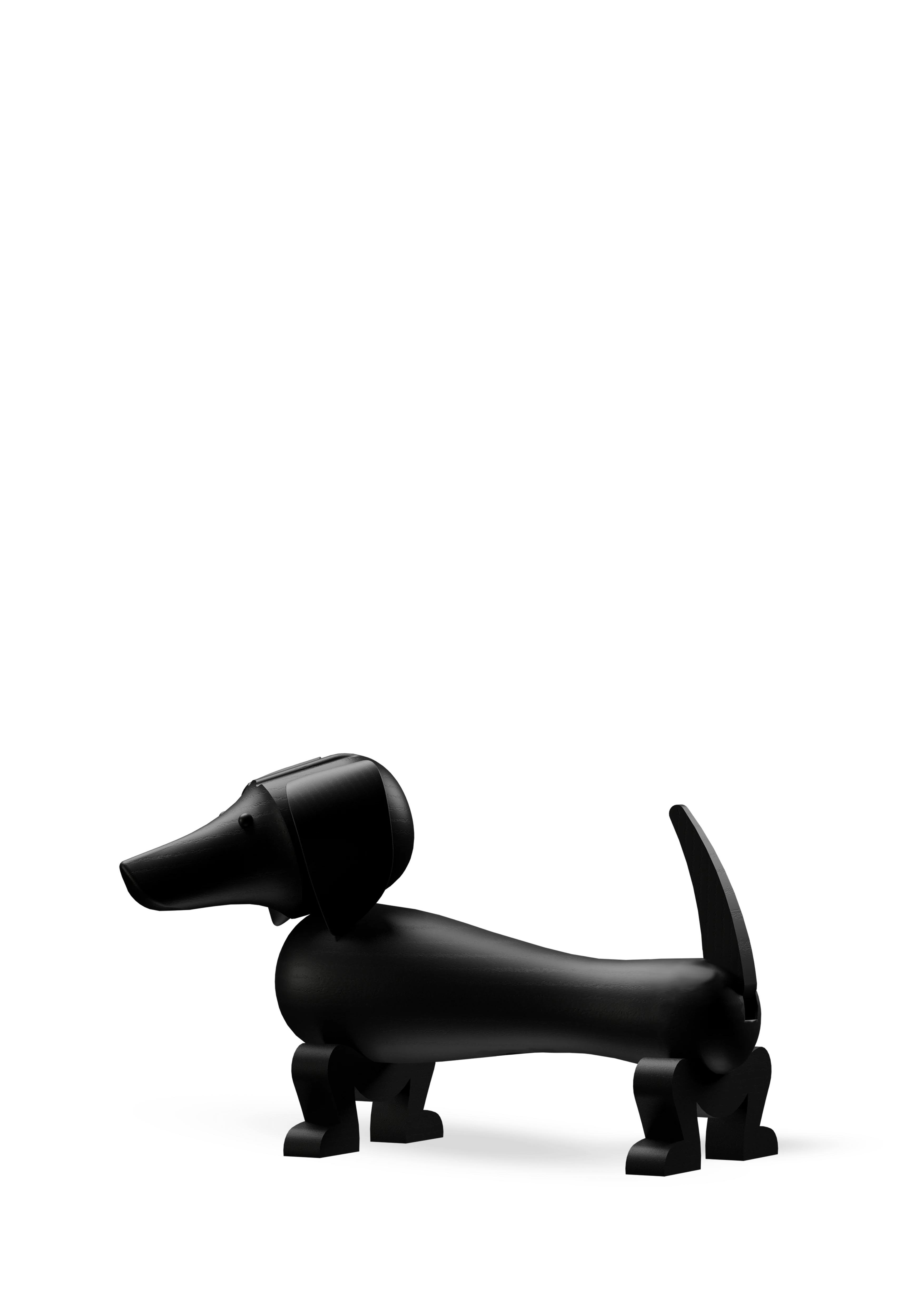 Dog medium from Kay Bojesen in Dark stained oak color, made of Wood