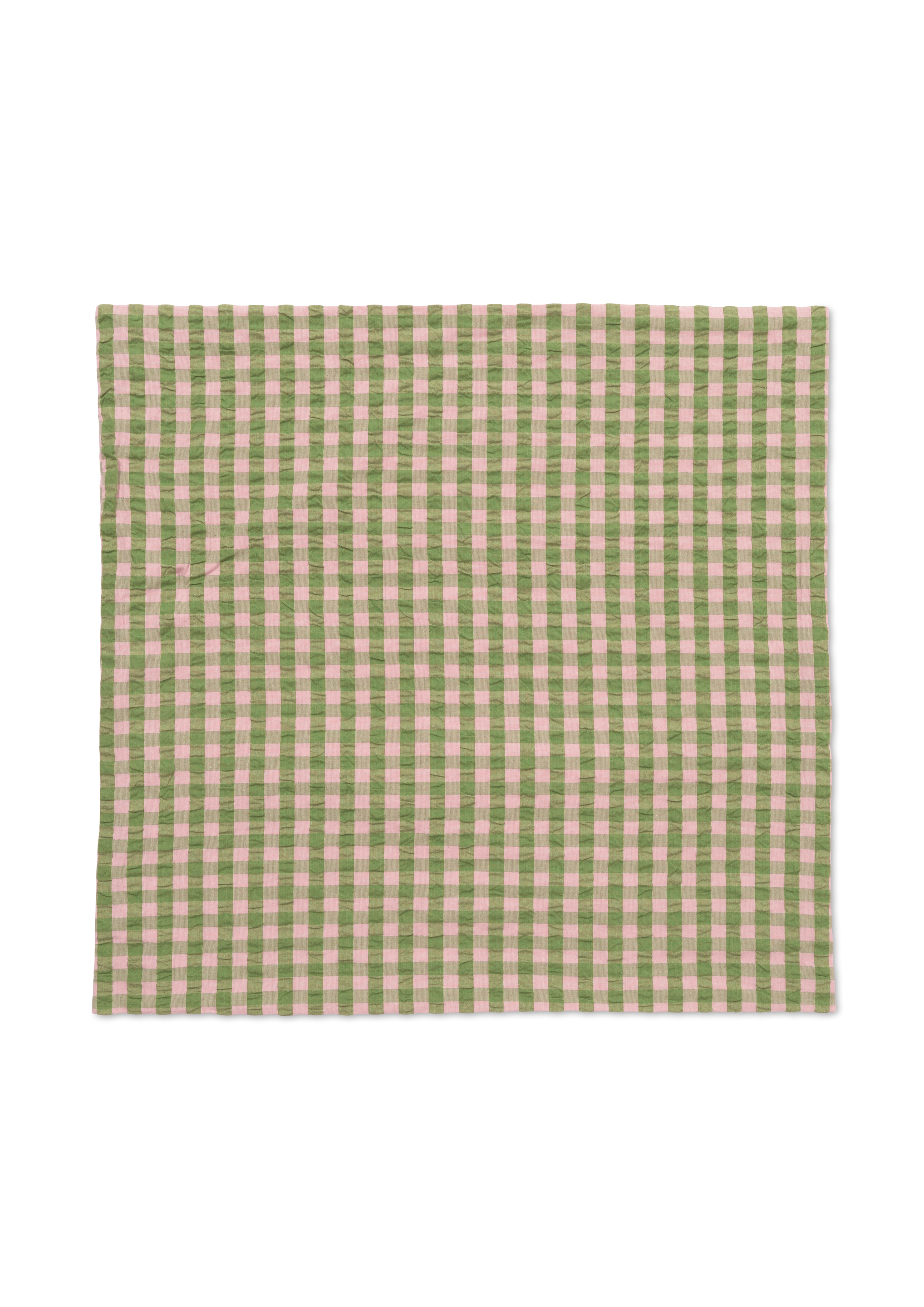 Pillowcase 63x60 cm from JUNA in Green/Soft Pink color, made of Cotton