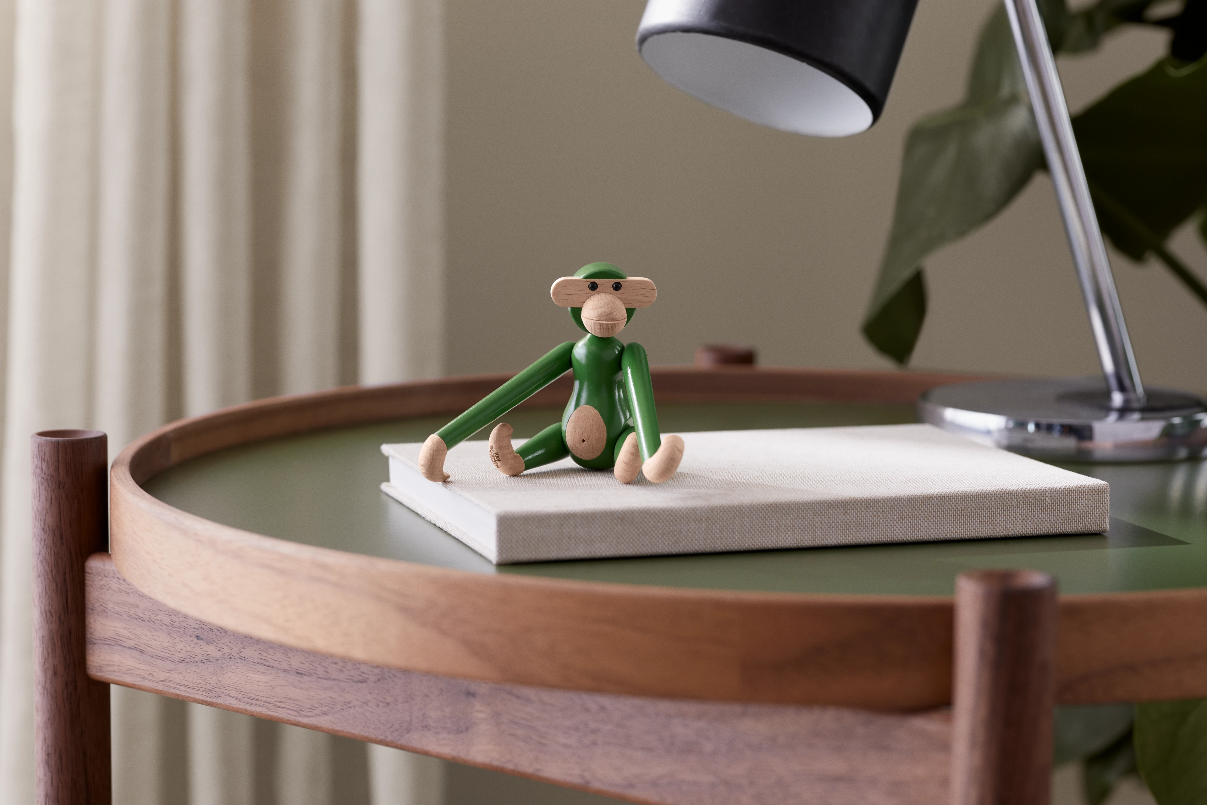 Monkey mini from Kay Bojesen in Vintage Green color, made of Wood