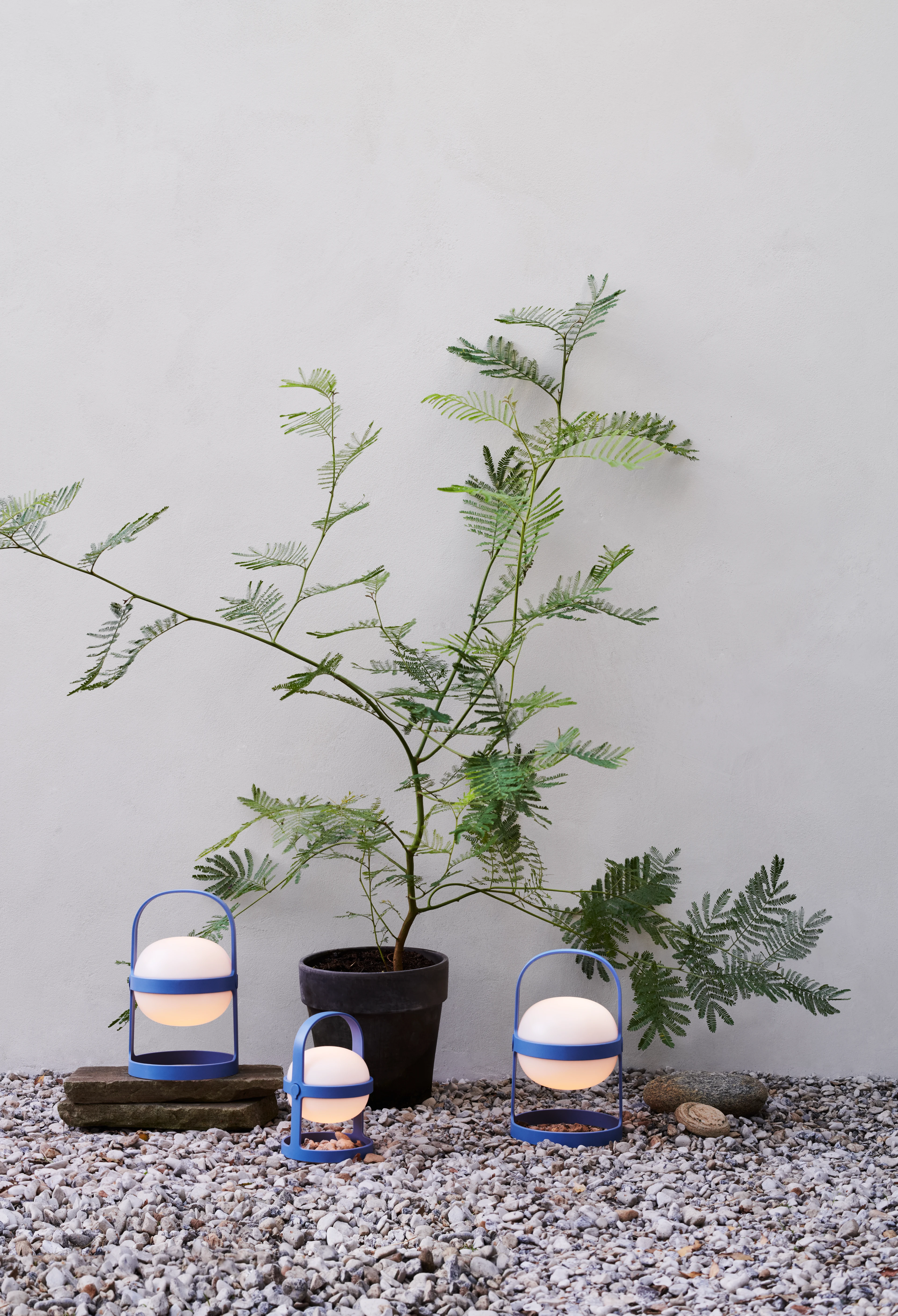 Solar Circular H25 from Rosendahl in Sky blue color, made of Plastic