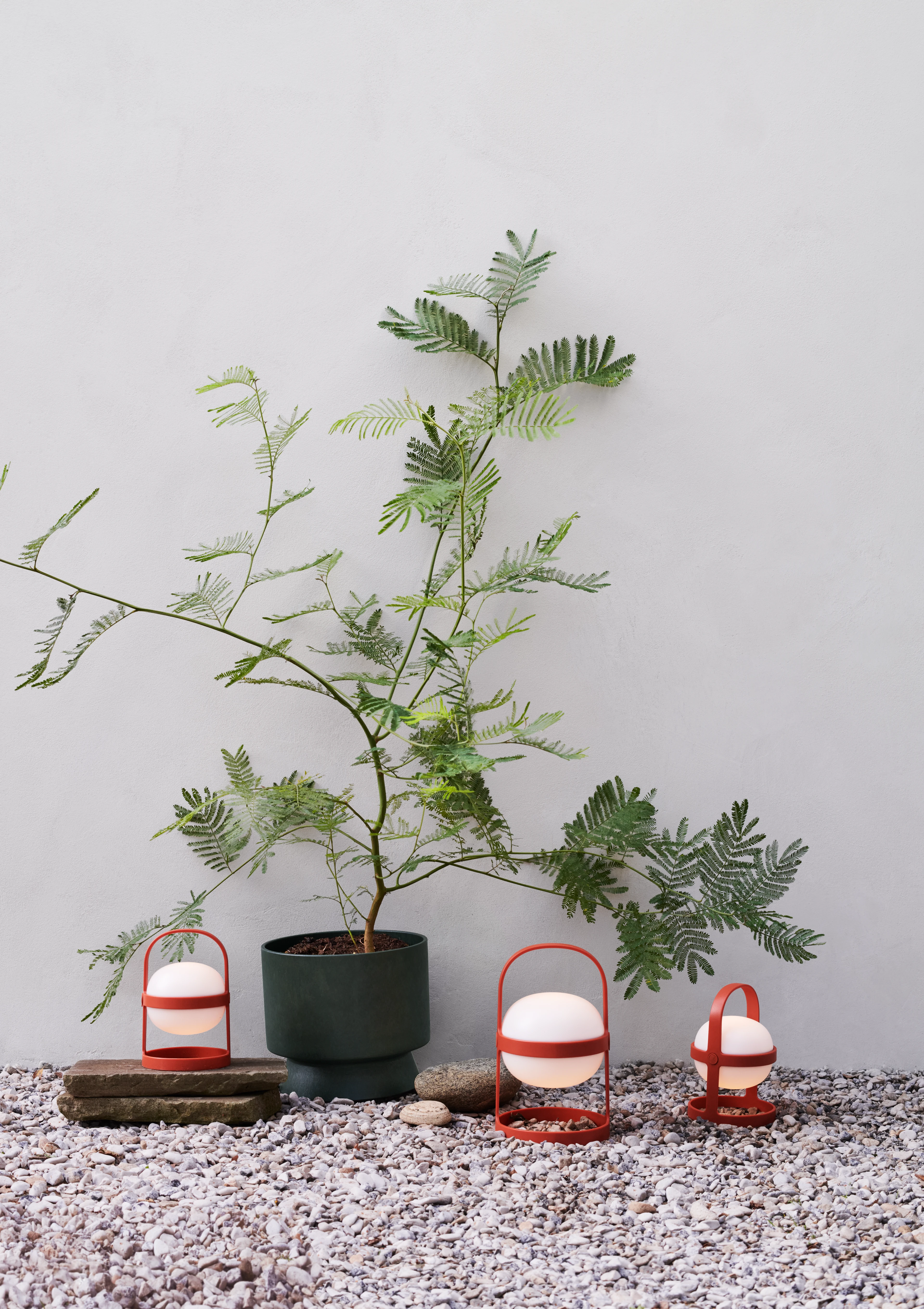 Solar Circular H18.5 from Rosendahl in Terracotta color, made of Plastic