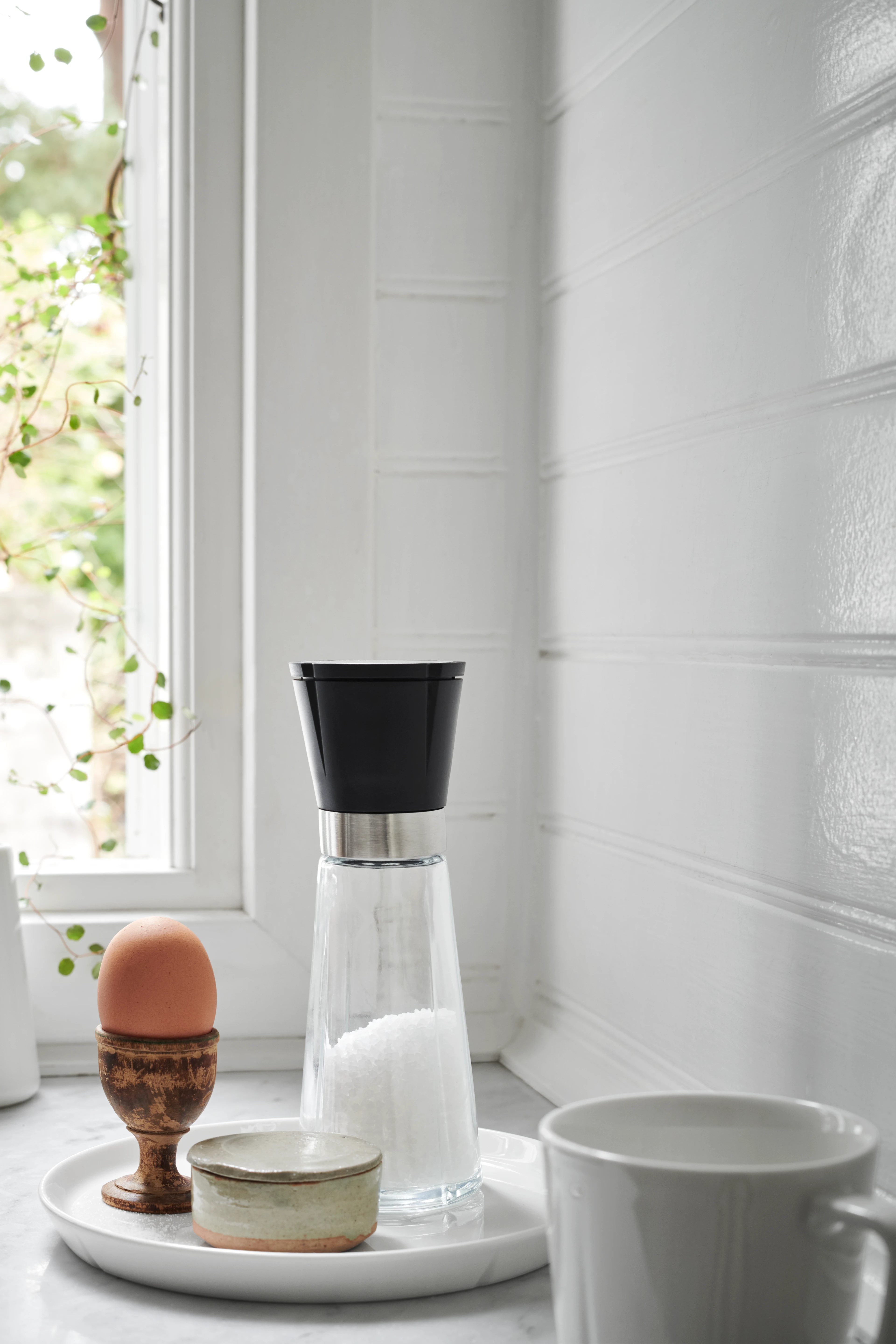 Kvern H20.5 cm fra Rosendahl i fargen Sort/Stål, laget av Glass